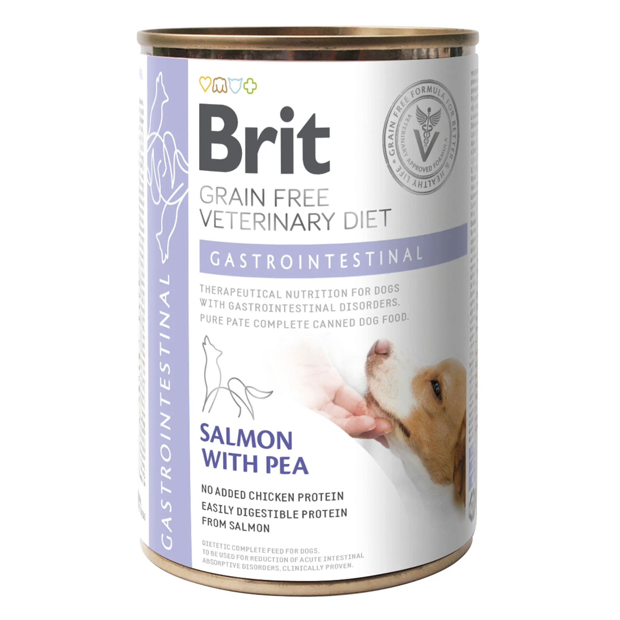 Brit Gluten & Grain-Free Veterinary Diet Dog Gastrointestinal Can 400 g - Torrfoder hund