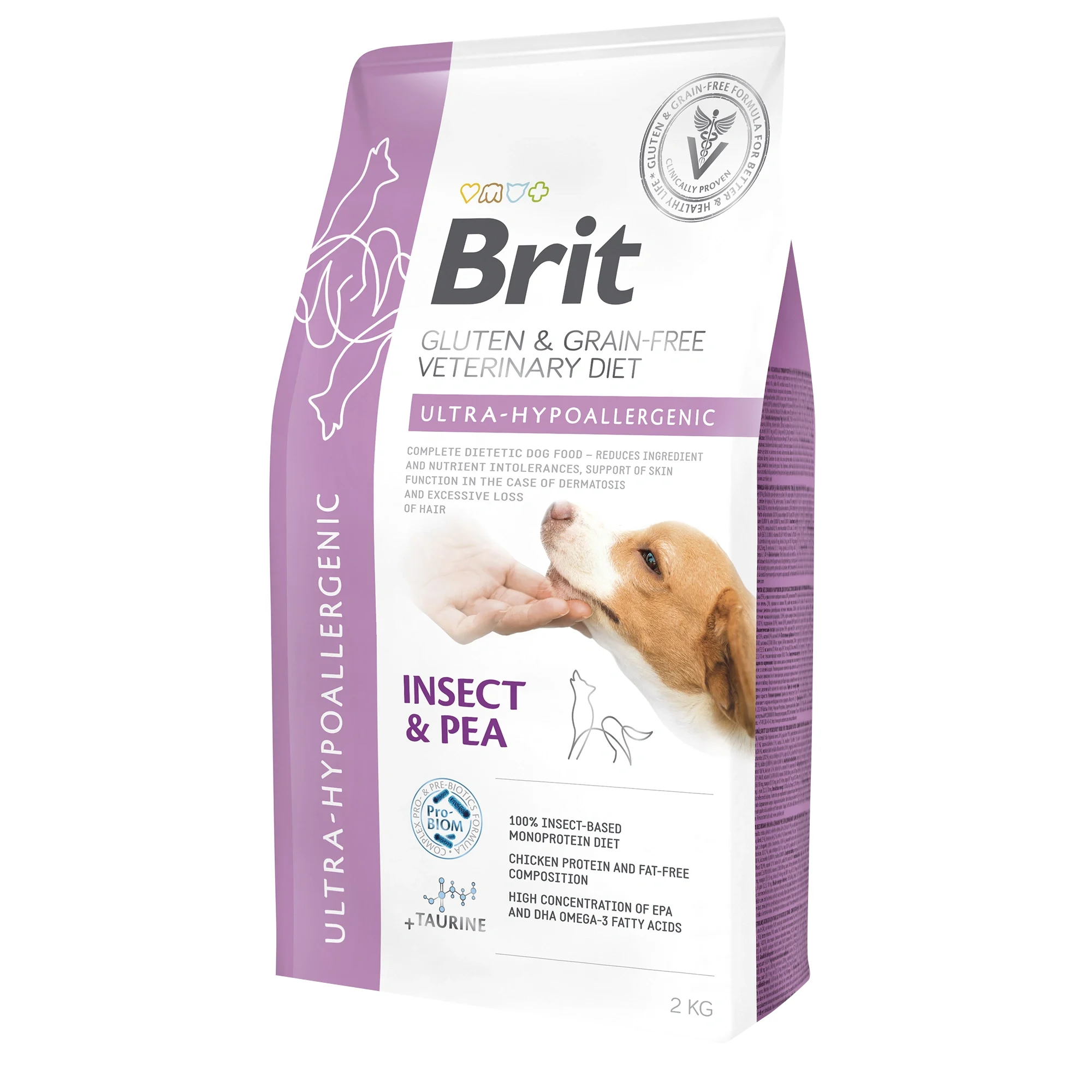 Brit Gluten & Grain-Free Veterinary Diet Dog Ultra-Hypoallergenic 2 kg - Torrfoder hund