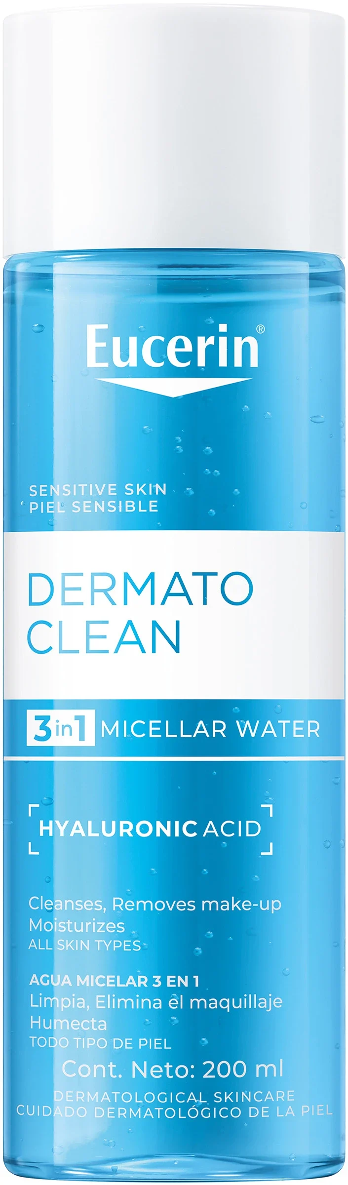 Eucerin DermatoClean 3in1 Micellar Water 200ml - Ansiktsvatten