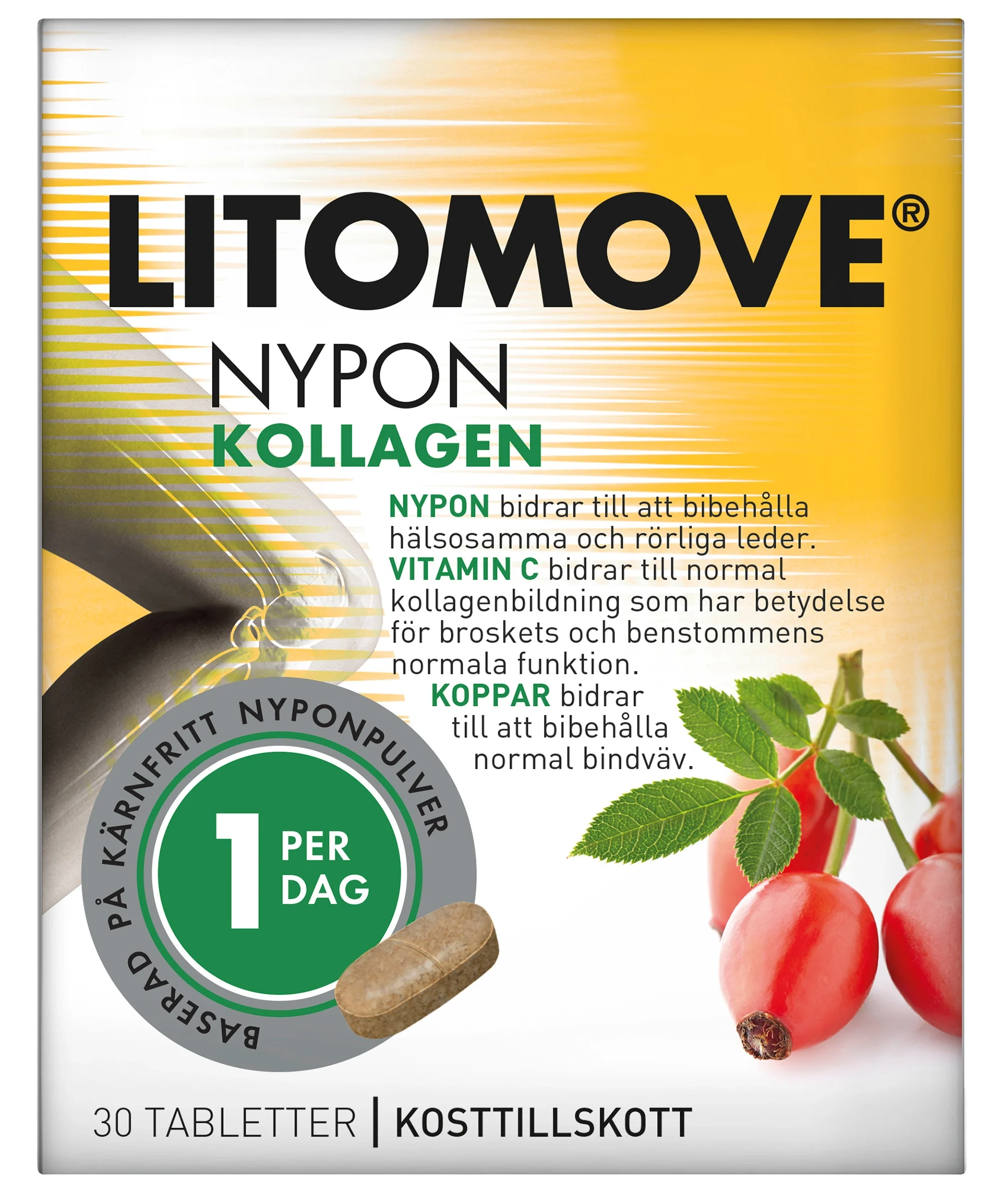 Litomove Nypon Kollagen 30 st - Nyponpulver