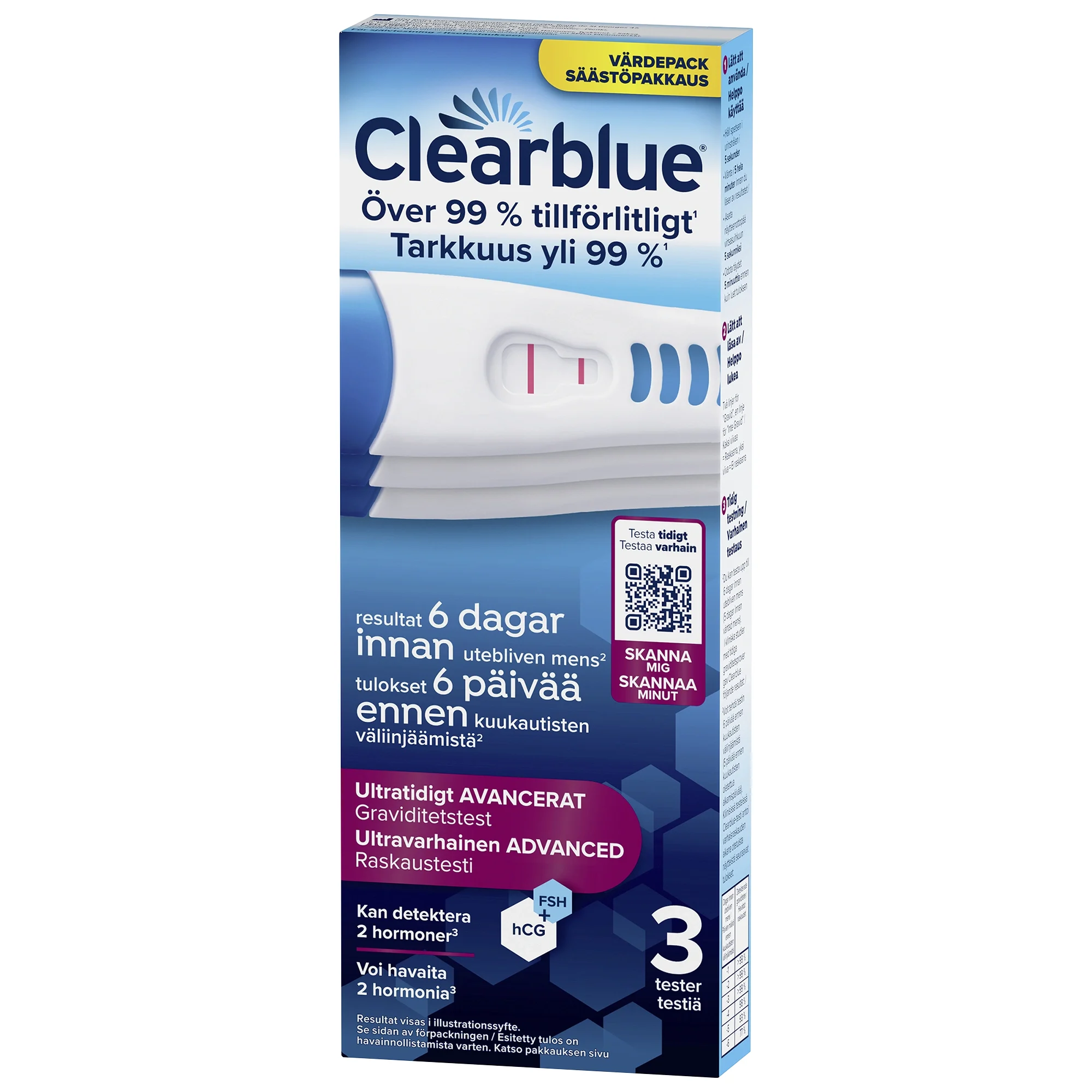 Clearblue Ultratidigt Graviditetstest 3 st - Graviditetstest