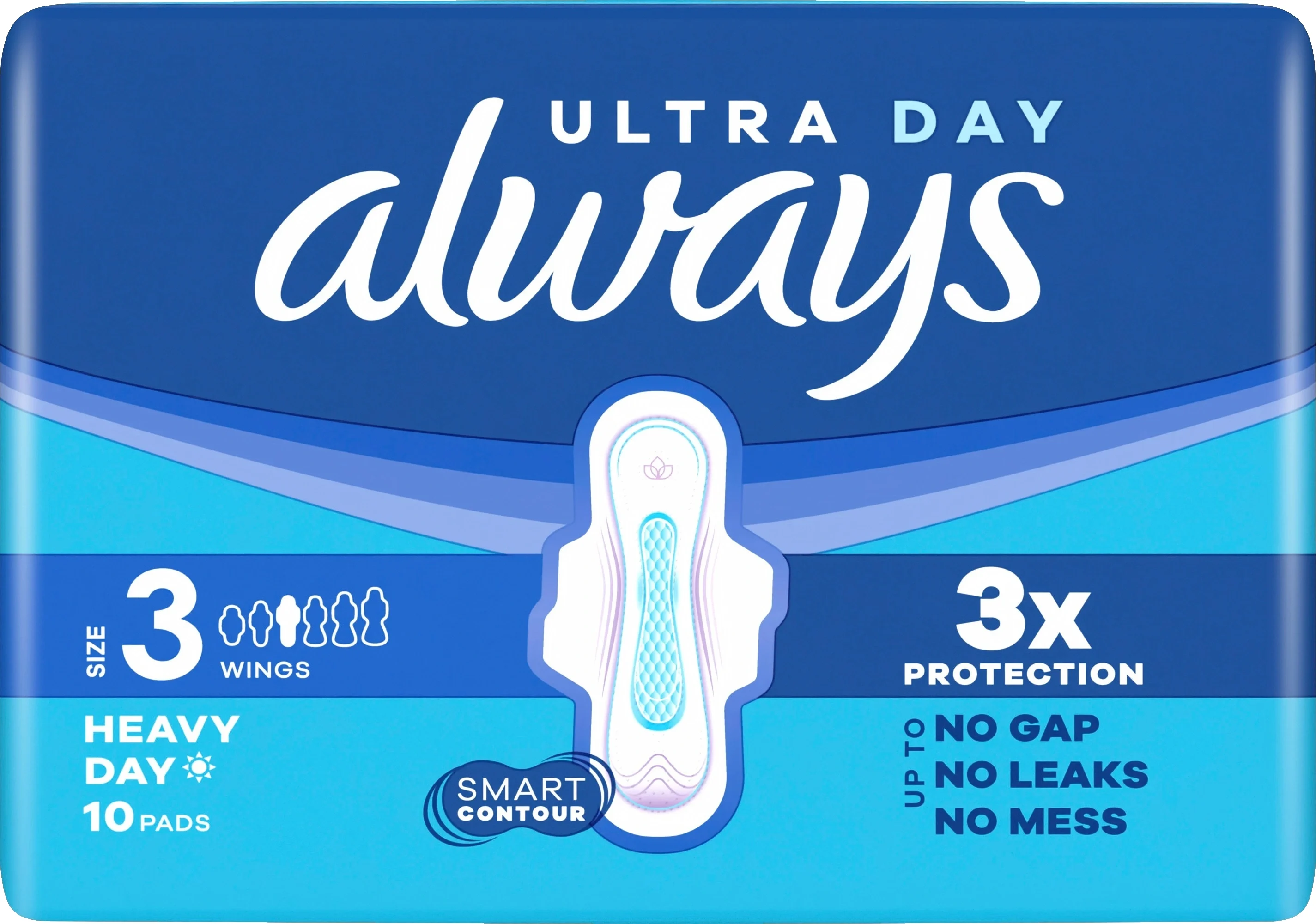 Always Ultra Day & Night Bindor Stl 3 Med Vingar 10 st - Nattbindor