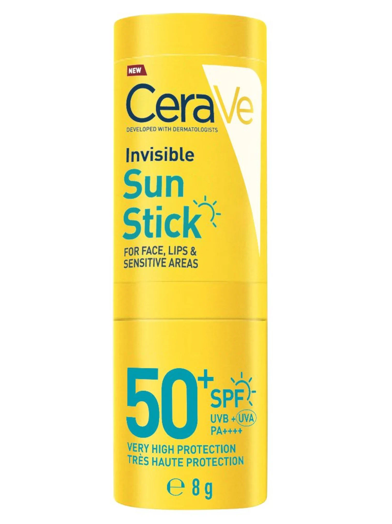 CeraVe Invisible Sun Stick SPF 50+, 8 g - Solskydd ansikte