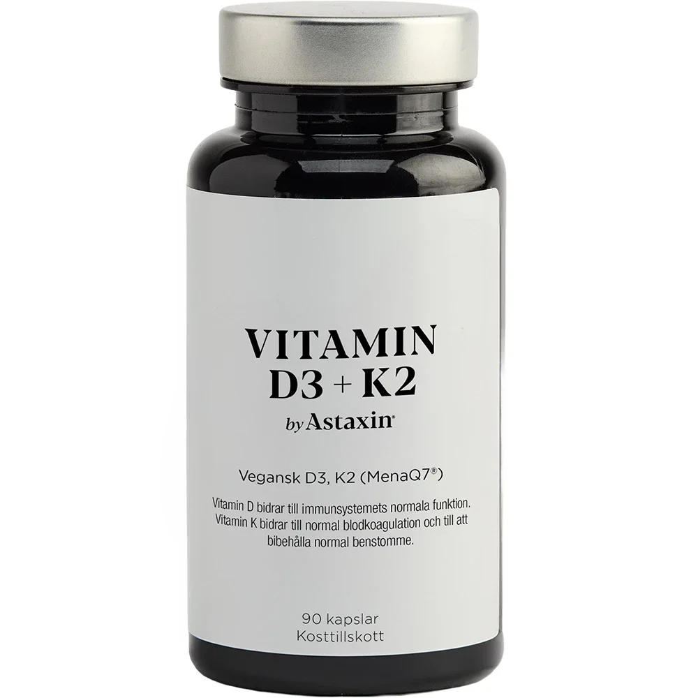 Astaxin Vitamin D3+K2 by Astaxin 90 st kapslar - D-vitamin
