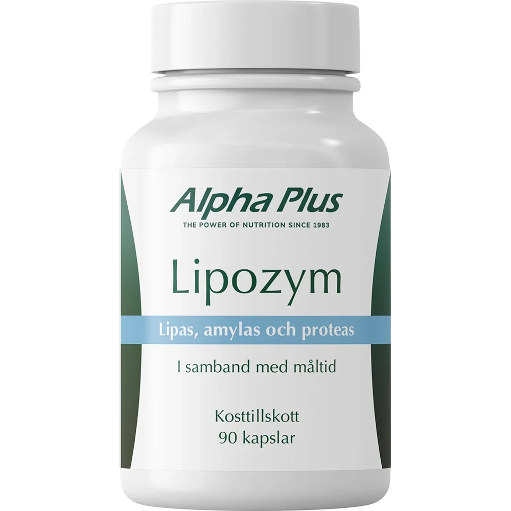 Alpha Plus Lipozym 90 kapslar - Matsmältning & enzymer