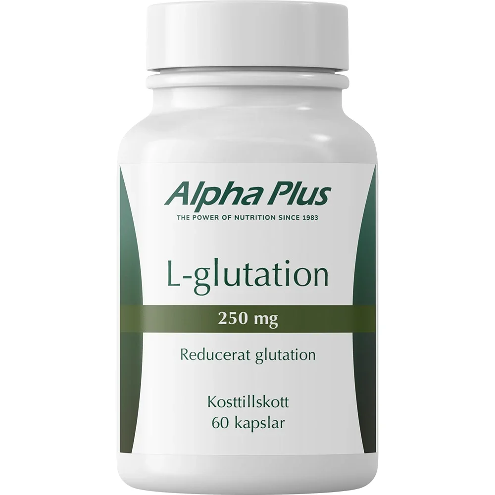Alpha Plus L-glutation 250 mg 60 kapslar - Aminosyror