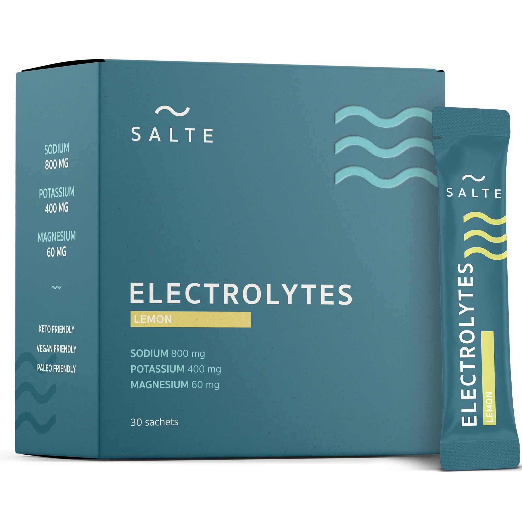 Salte Elektrolyter Citron 30-pack - Elektrolytpulver