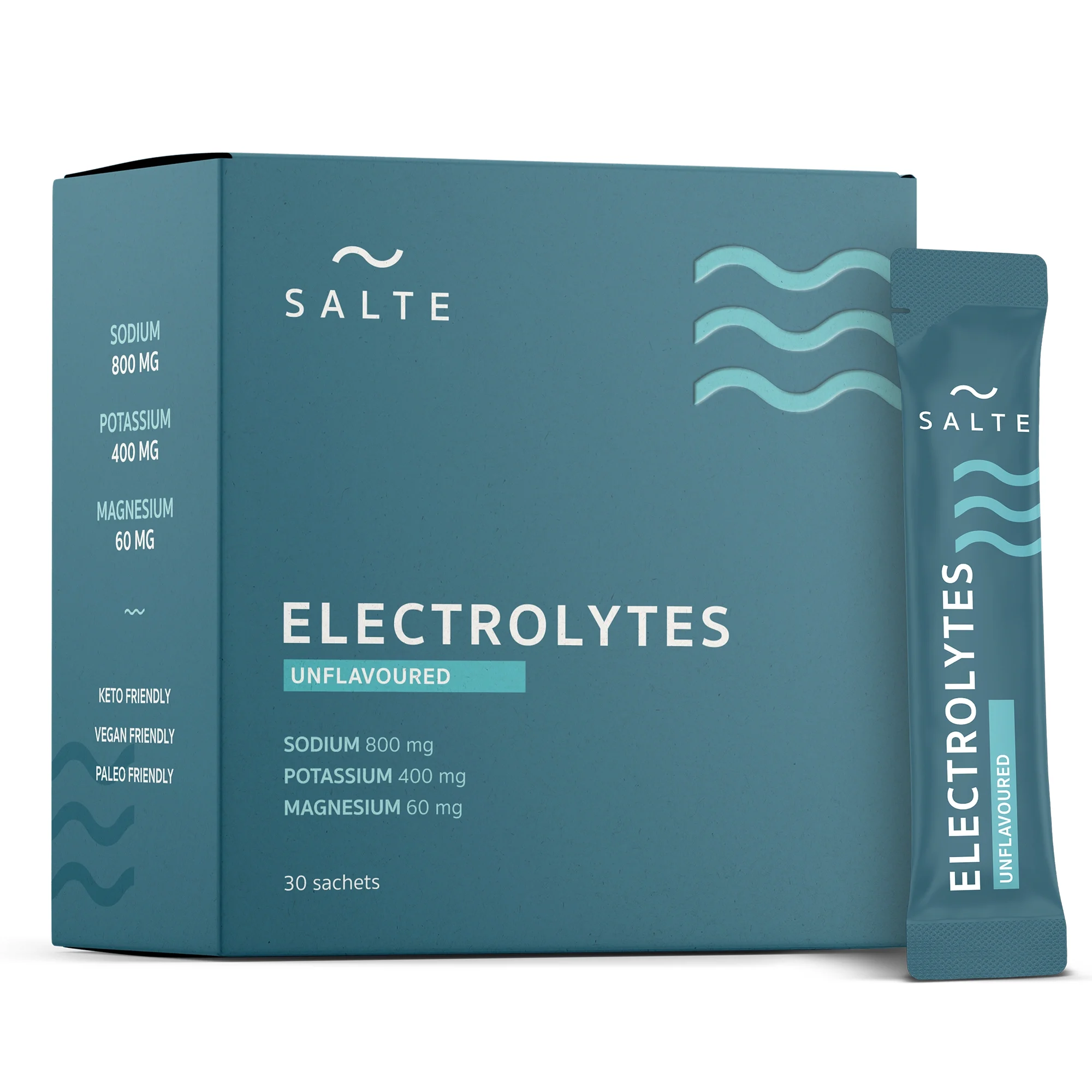 Salte Elektrolyter Naturell 30-pack - Elektrolytpulver