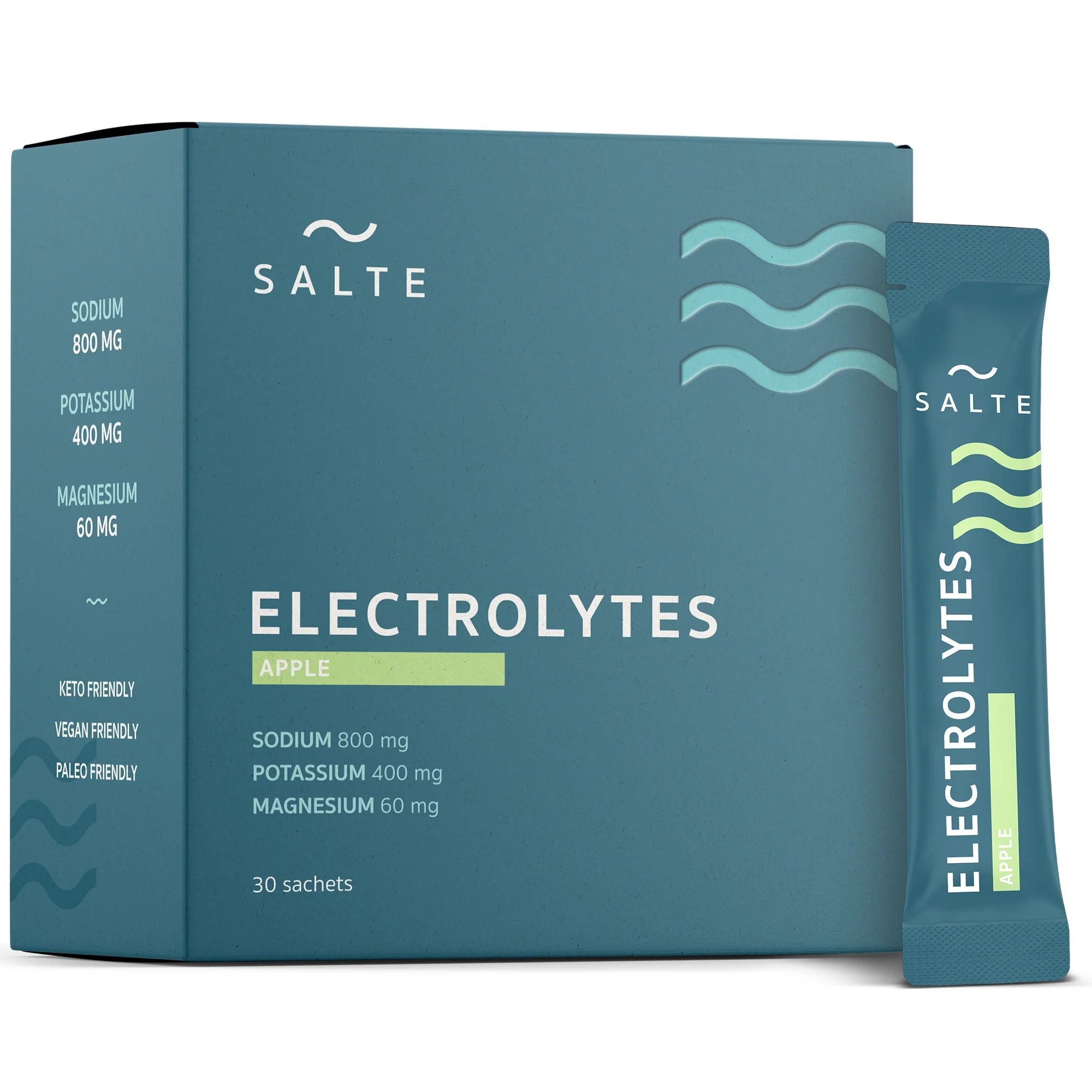 Salte Elektrolyter Äpple 30-pack - Elektrolytpulver