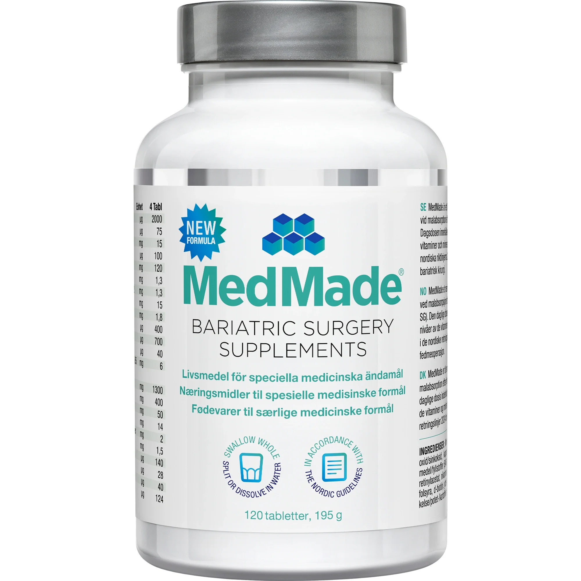 MedMade Bariatric Supplements 120 tabletter - Kosttillskott