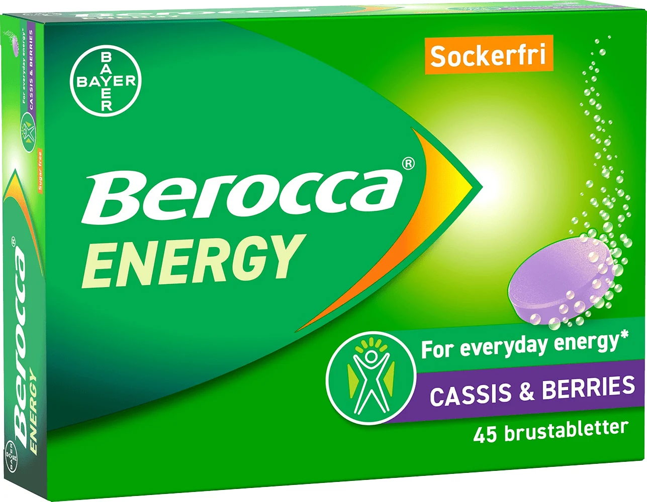 Berocca Energy Cassis & Berries 45 st - Multivitamin