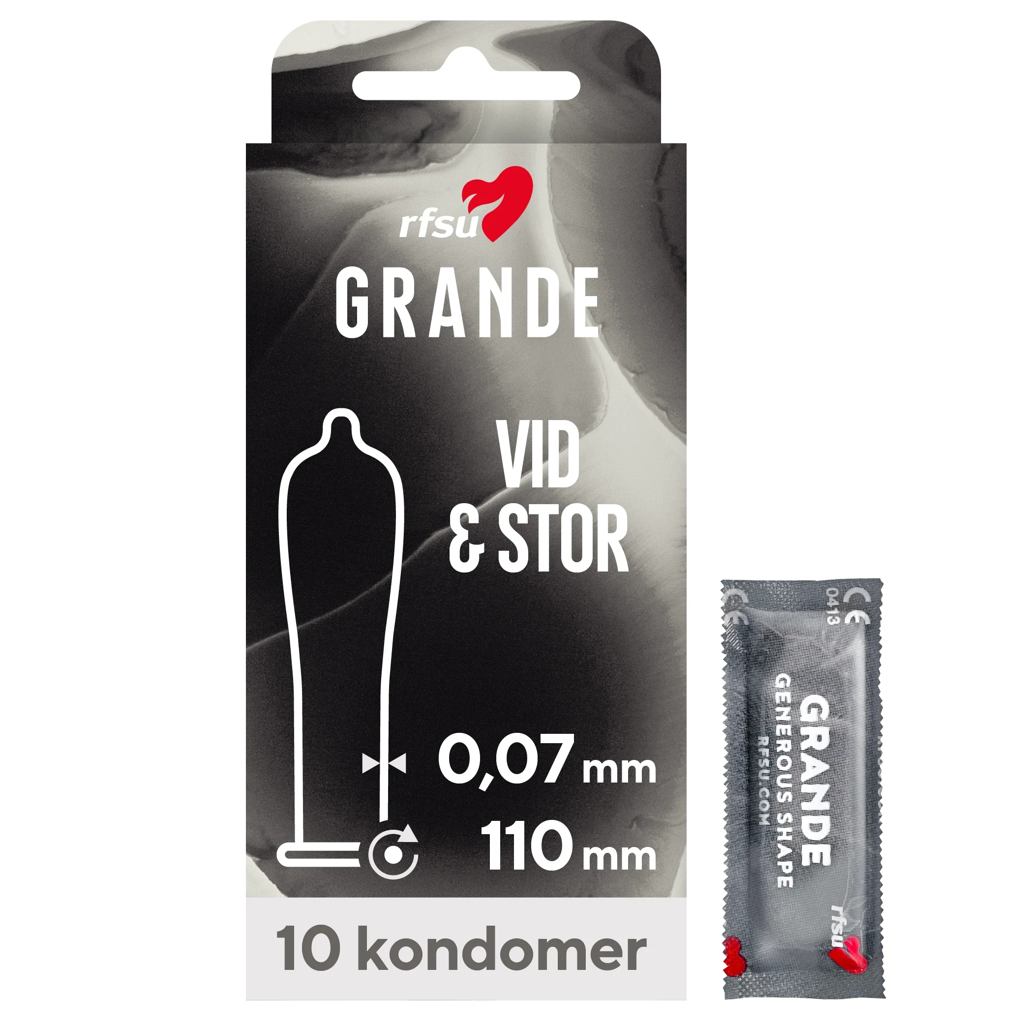 RFSU Grande Kondom 10st - Stora kondomer