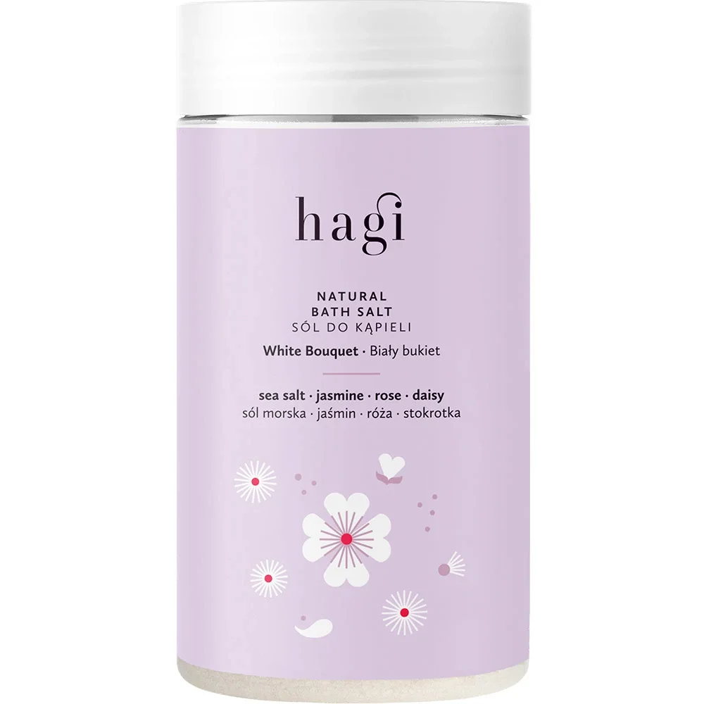 Hagi White Bouquet Natural Bath Salt 480 g - Badsalt