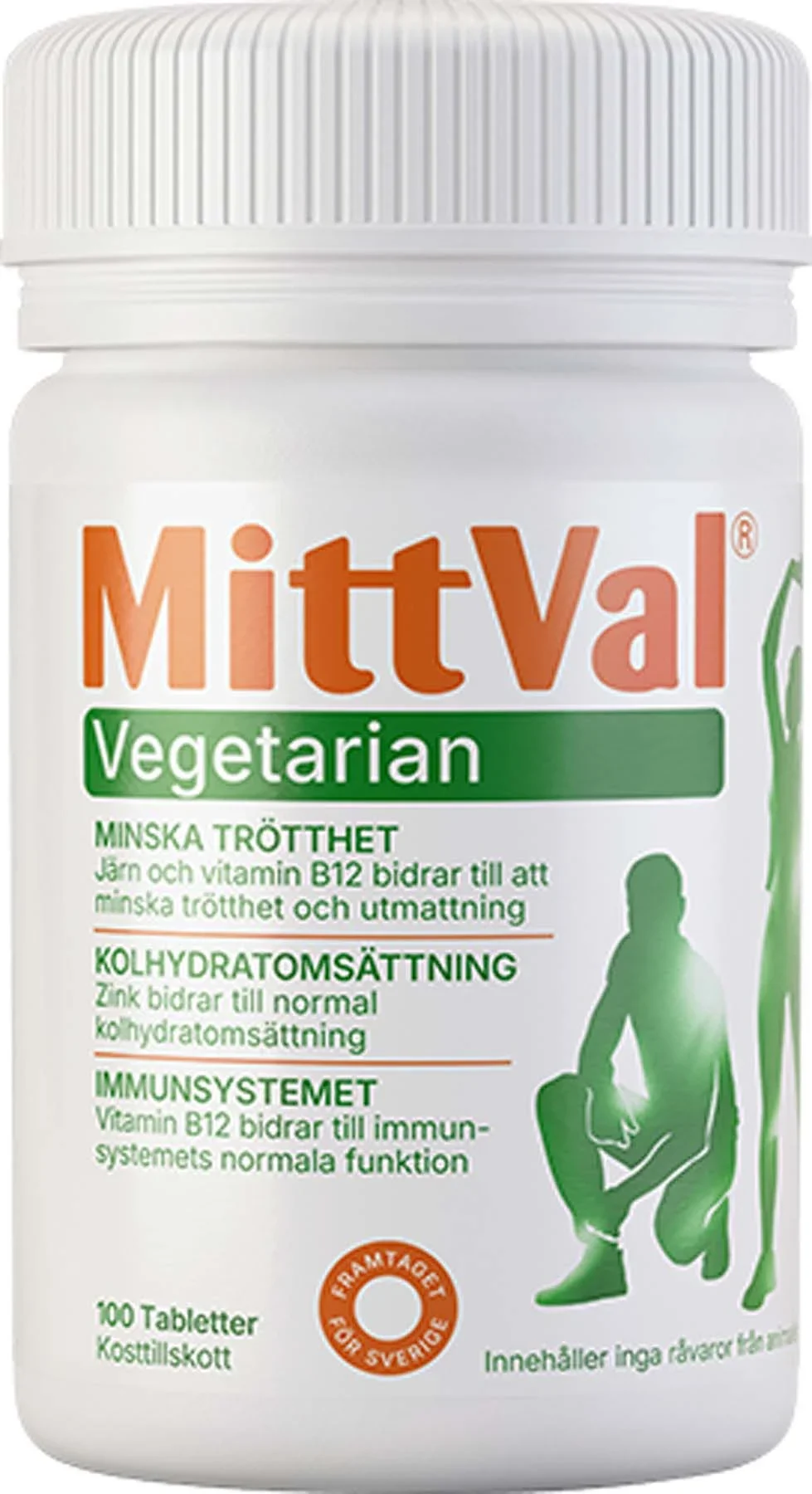 MittVal Vegetarian Tablett 100 st - Multivitamin