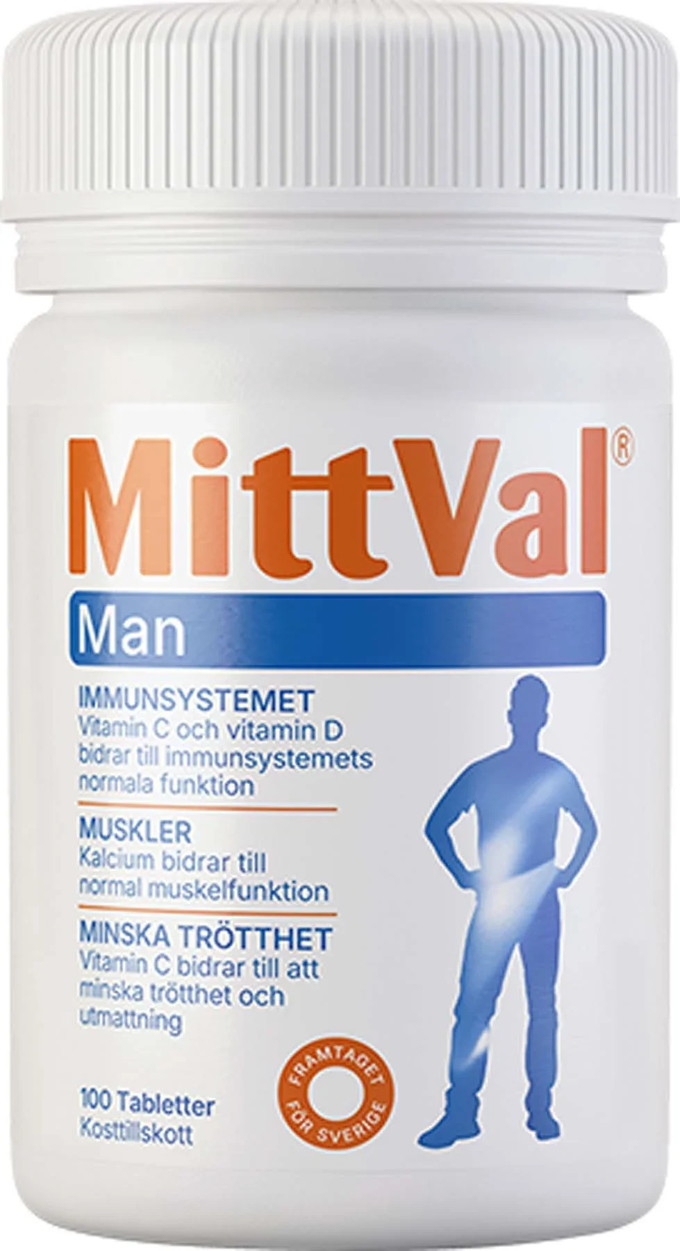 MittVal Man Tablett 100 st - Multivitamin
