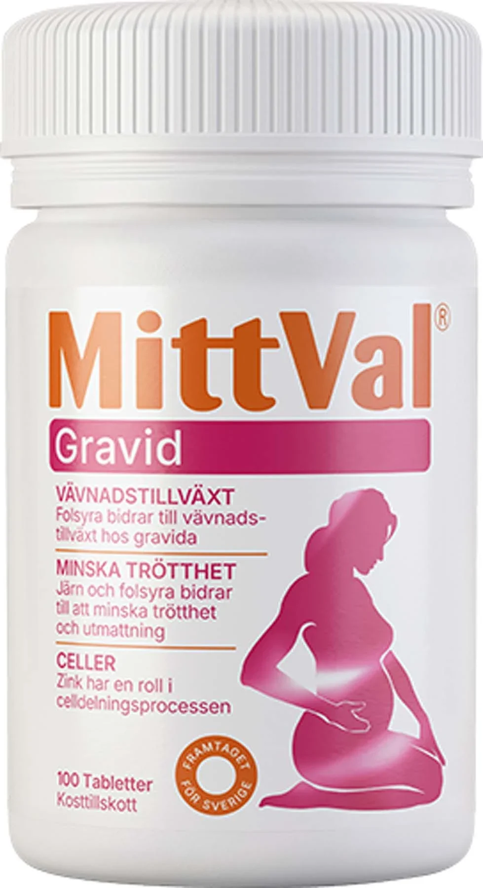 MittVal Gravid Tablett 100 st - Multivitamin