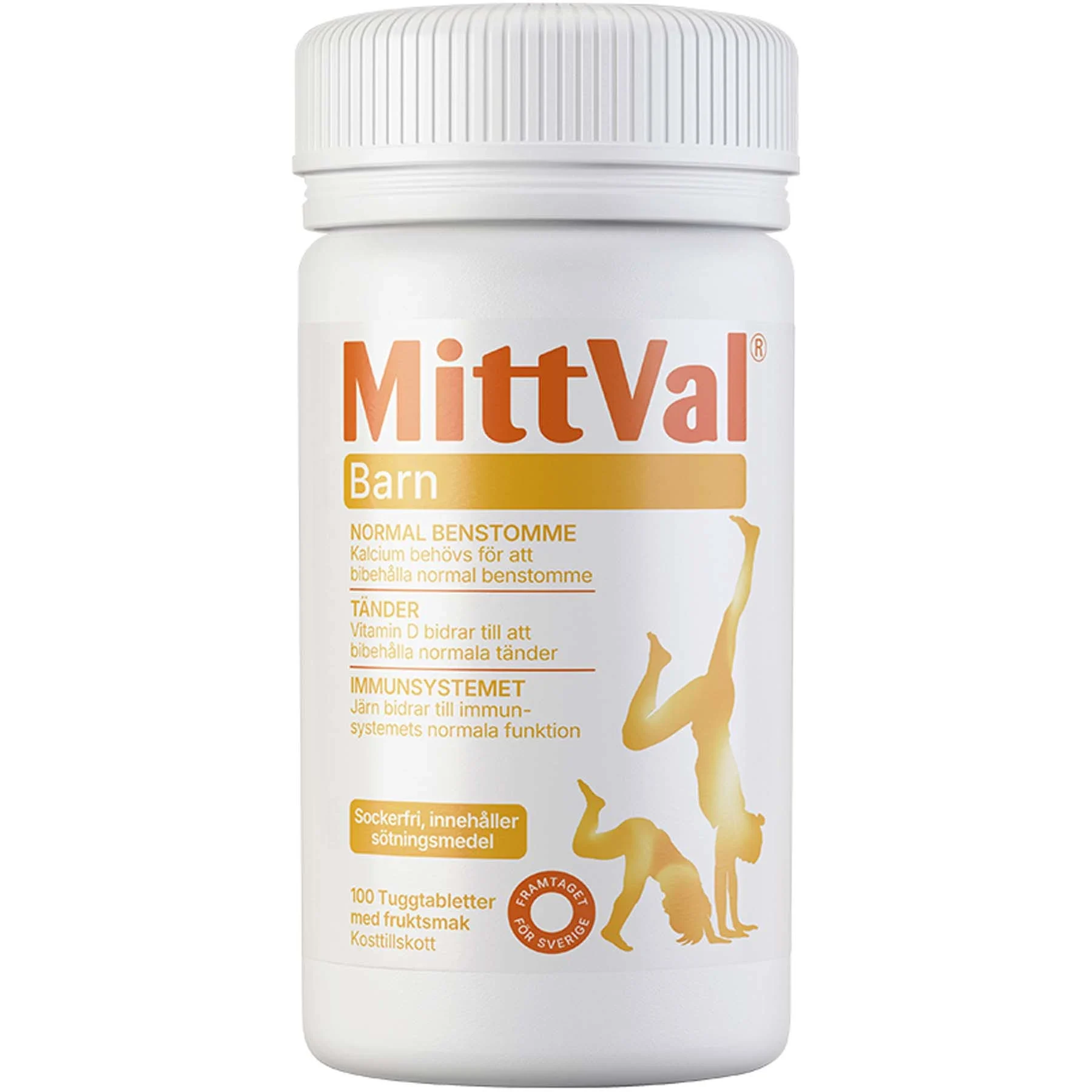 MittVal Barn Tuggtabletter 100 st - Multivitaminer för barn