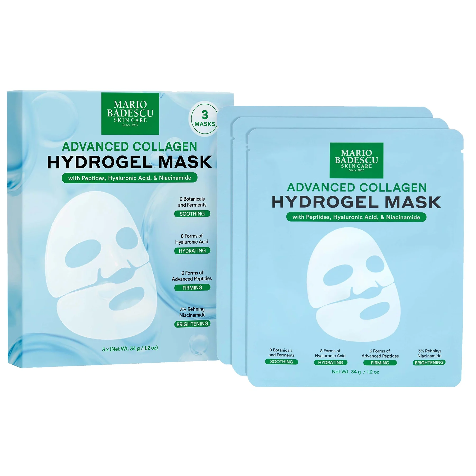 Mario Badescu Advanced Collagen Hydrogel Sheet Mask 3 st - Sheet mask