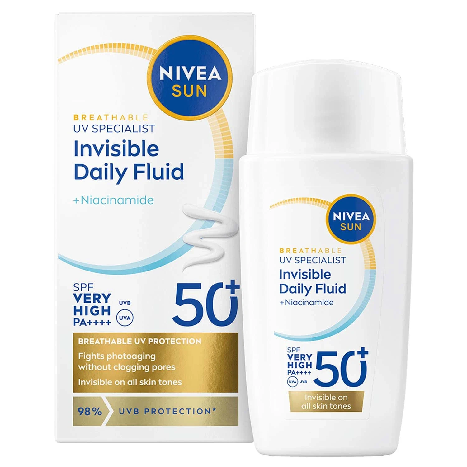 Nivea UV Face Specialist Invisible Fluid SPF 50+, 40 ml