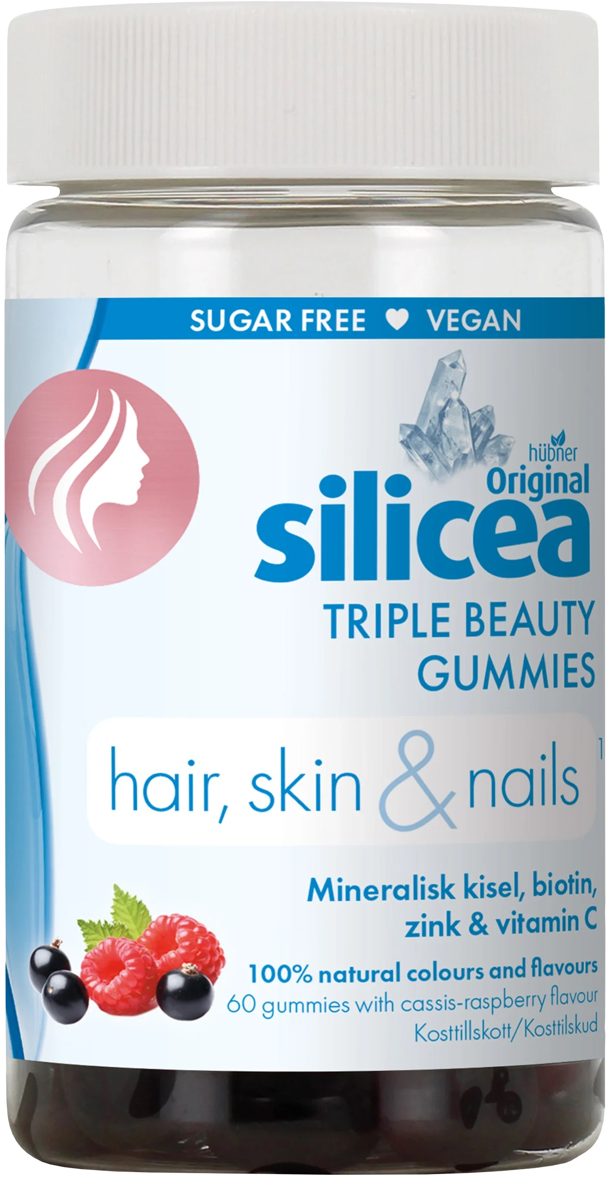 Original Silicea Triple Beauty Gummies hair skin nails 60 st - Kosttillskott för hår, hud & naglar