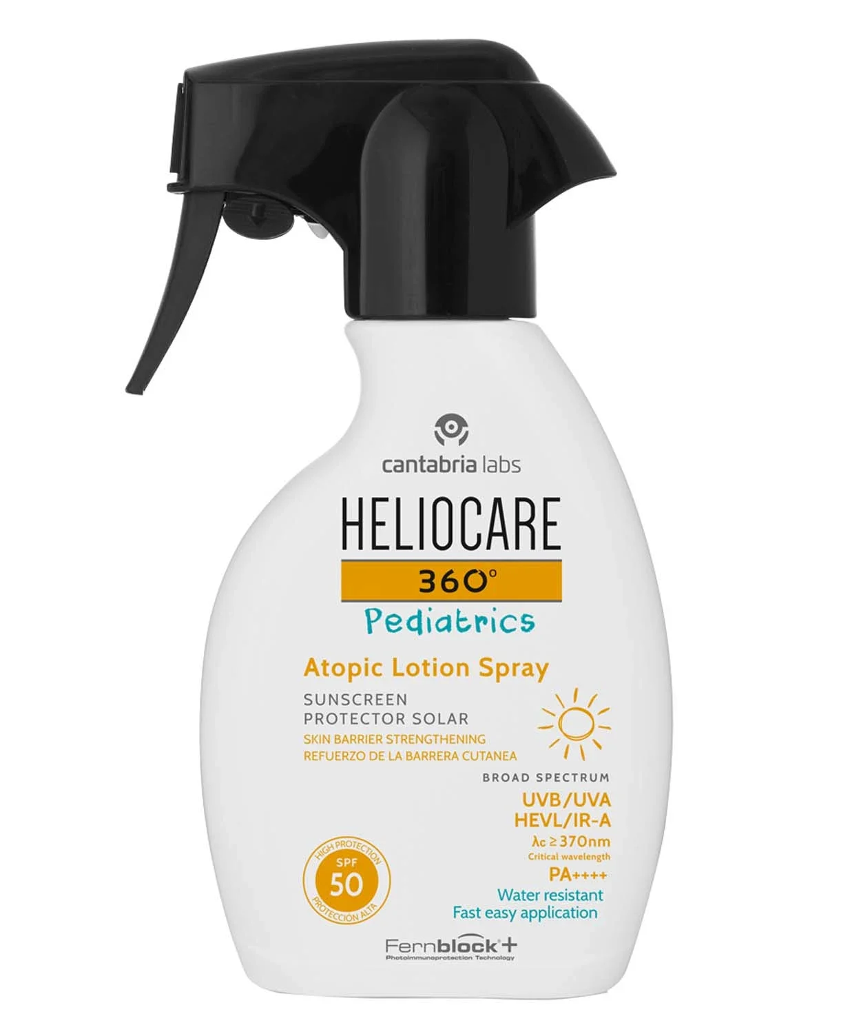 Heliocare Pediatrics Atopic Lotion Spray SPF 50, 250 ml - Solkräm för barn