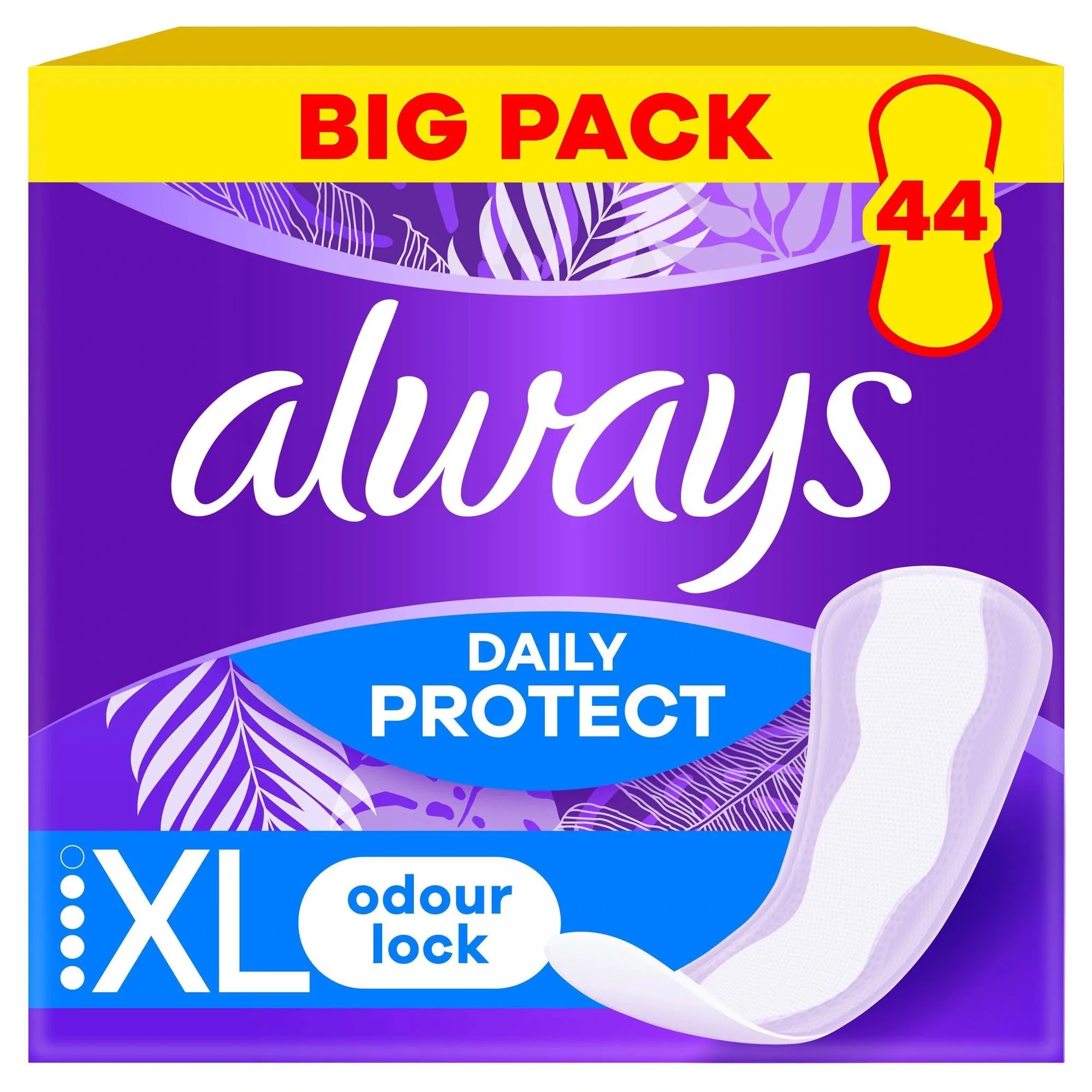 Always Dailies Long Plus Extra Protect Trosskydd Med Mild Doft 44 st - Trosskydd