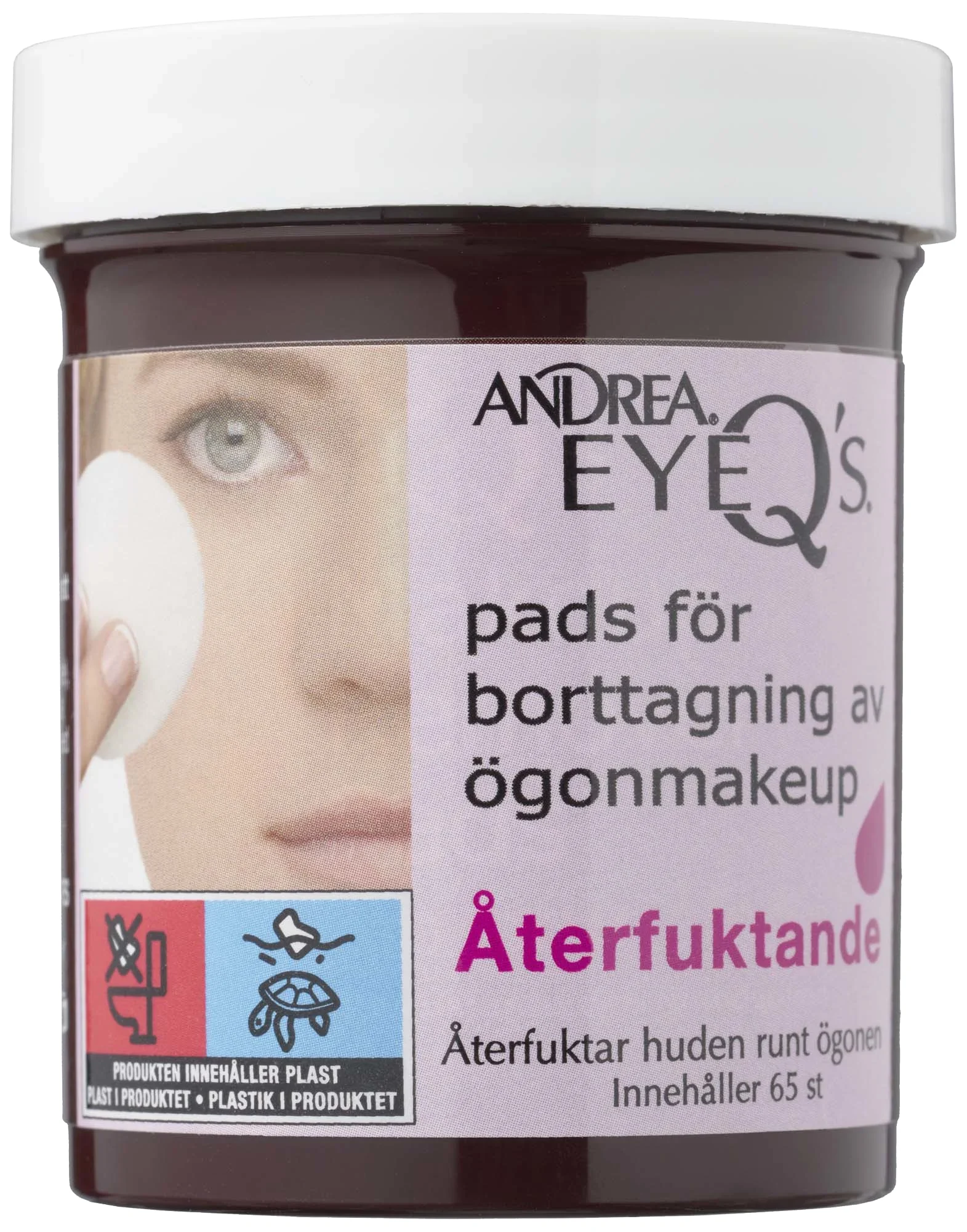 Andrea Eye Q's Moisturizing Eye MakeUp Remover Pads 65 st