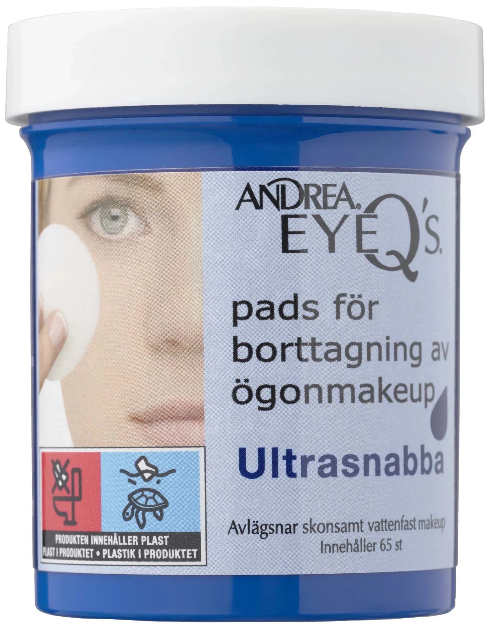 Andrea Eye Q's Ultra Quick Eye MakeUp Remover Pads 65 st