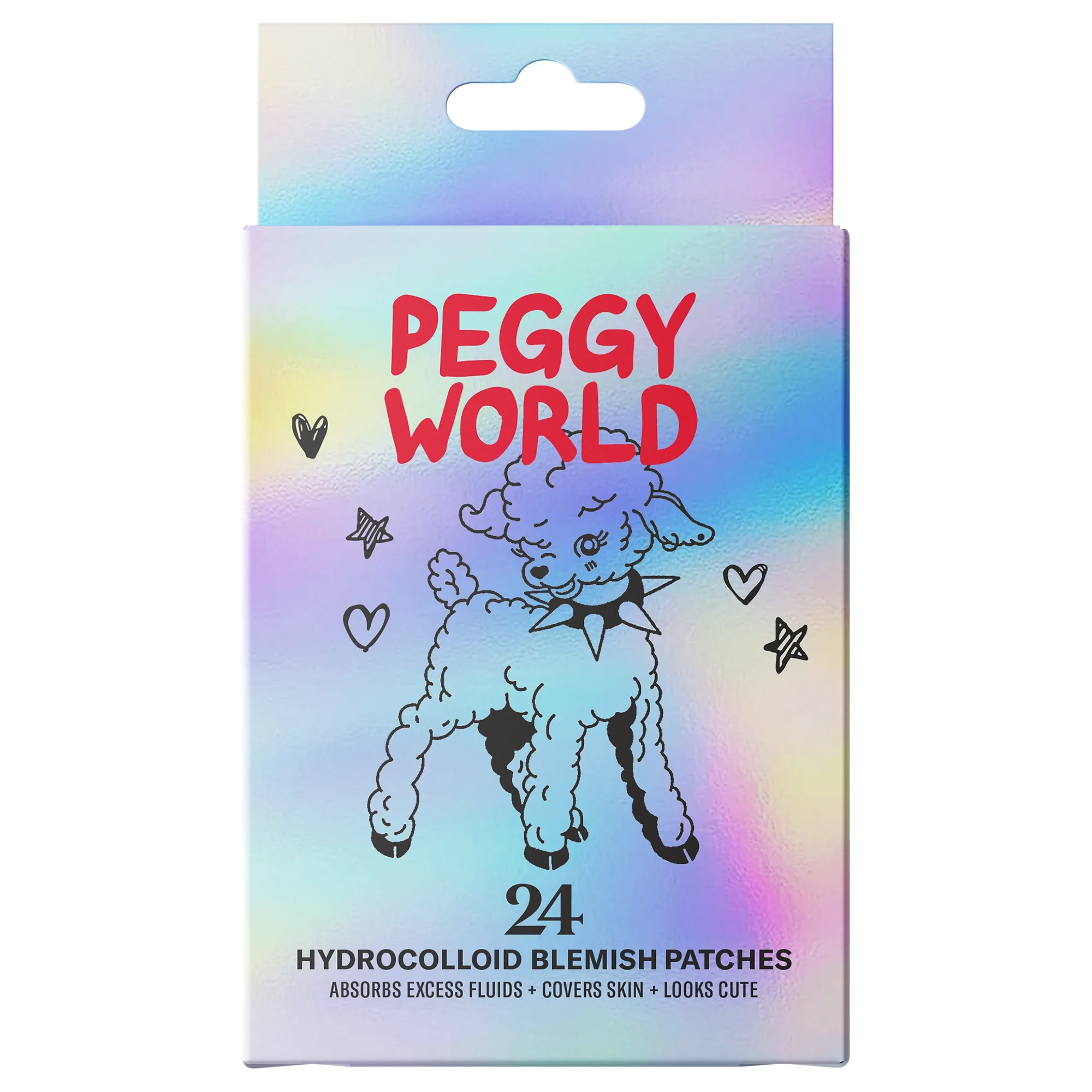Peggy World Blemish Patches Hearts and Stars Holographic 24 st