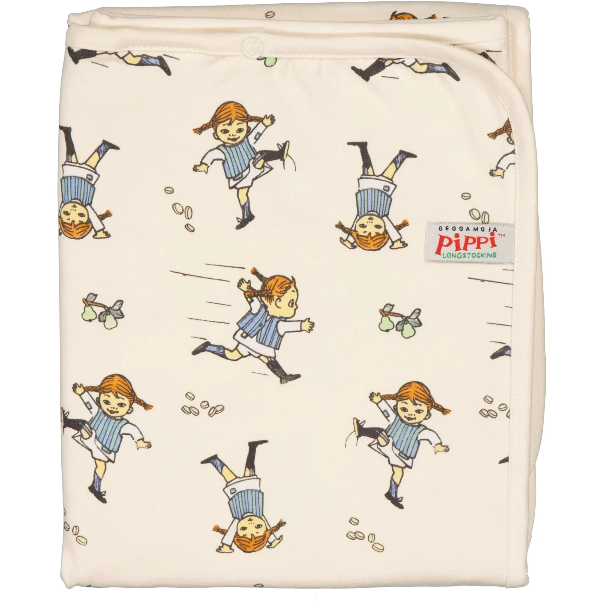 Geggamoja Babyfilt Pippi Långstrump Beige - Babyfiltar