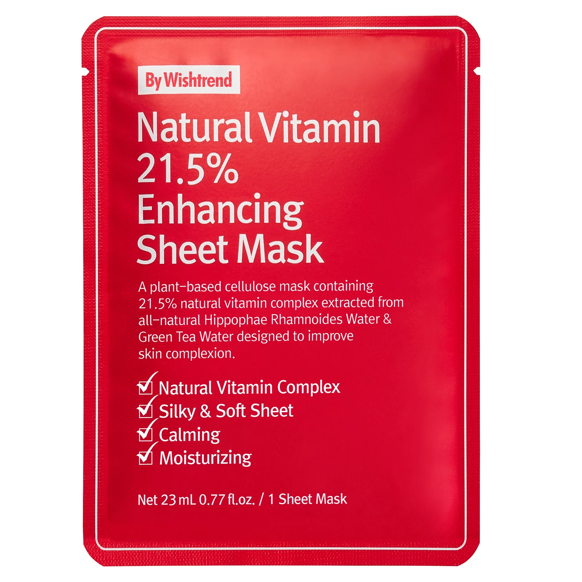 By Wishtrend Natural Vitamin 21.5% Enhancing Sheet Mask 23 ml