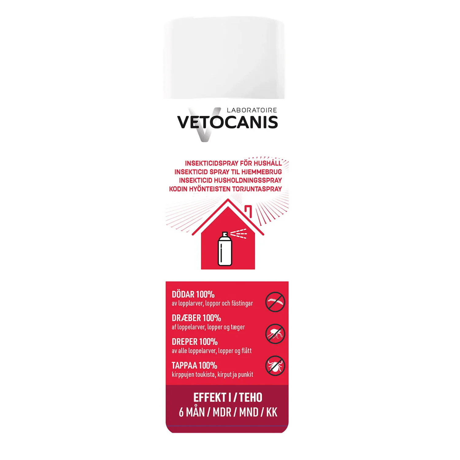 Vetocanis Insecticid spray för hushåll 250 ml - Fästingmedel & fästinghalsband för hund
