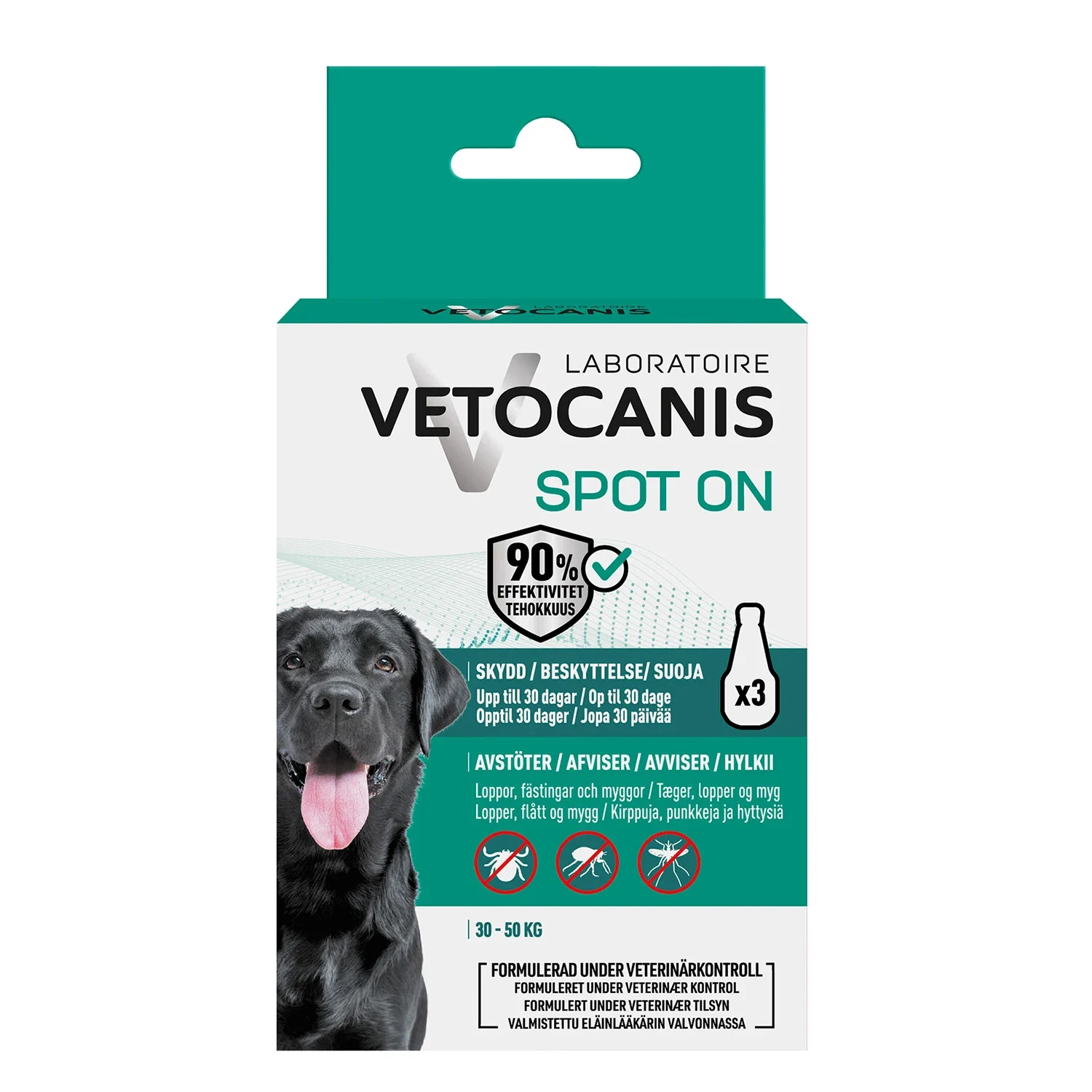Vetocanis Anti-parasit Spot on Hund Large 3x3 ml - Fästingmedel & fästinghalsband för hund