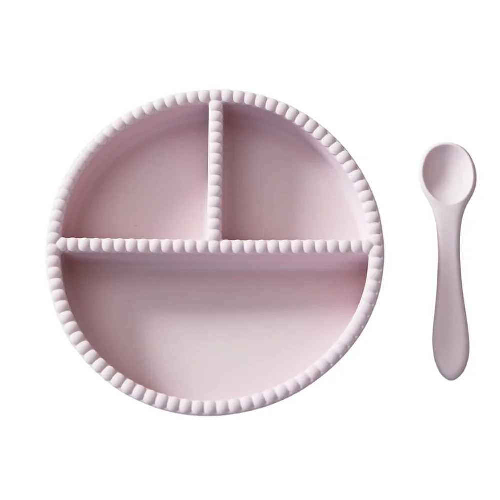 Jack o Juno Bubble Barnservis Light Pink - Barntallrik & barnbestick