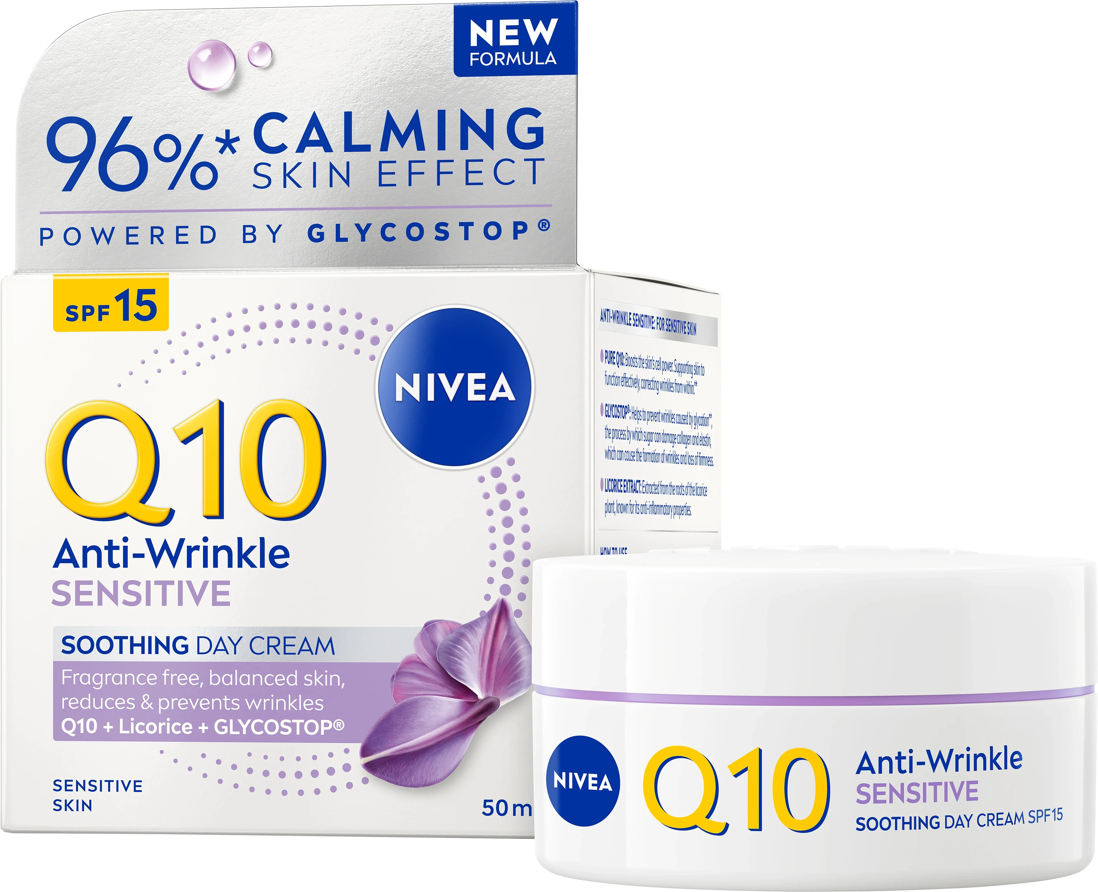 NIVEA Q10 Anti-Wrinkle Sensitive Soothing Day Cream 50 ml