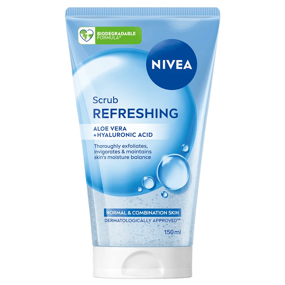 NIVEA Refreshing Exfoliating Scrub 150 ml - Exfoliering & peeling för ansikte