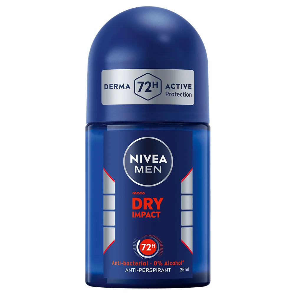 NIVEA Men Dry Impact Roll On Mini 25 ml - Deodorant & antiperspirant för män