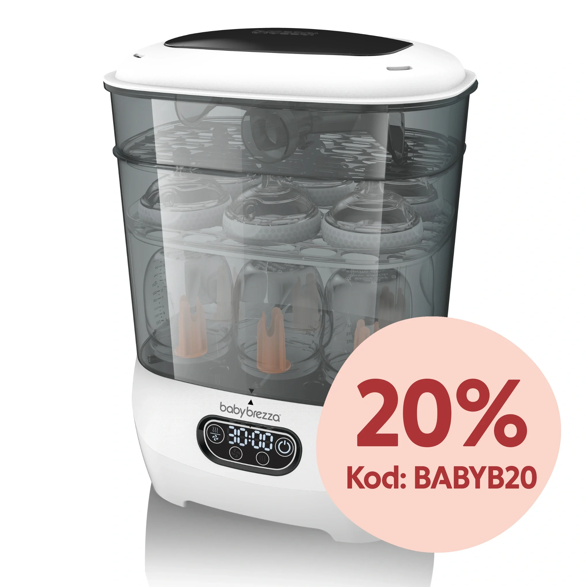 Baby Brezza OneStep Sterilizer Dryer Advanced - Sterilisatorer för nappar & nappflaskor