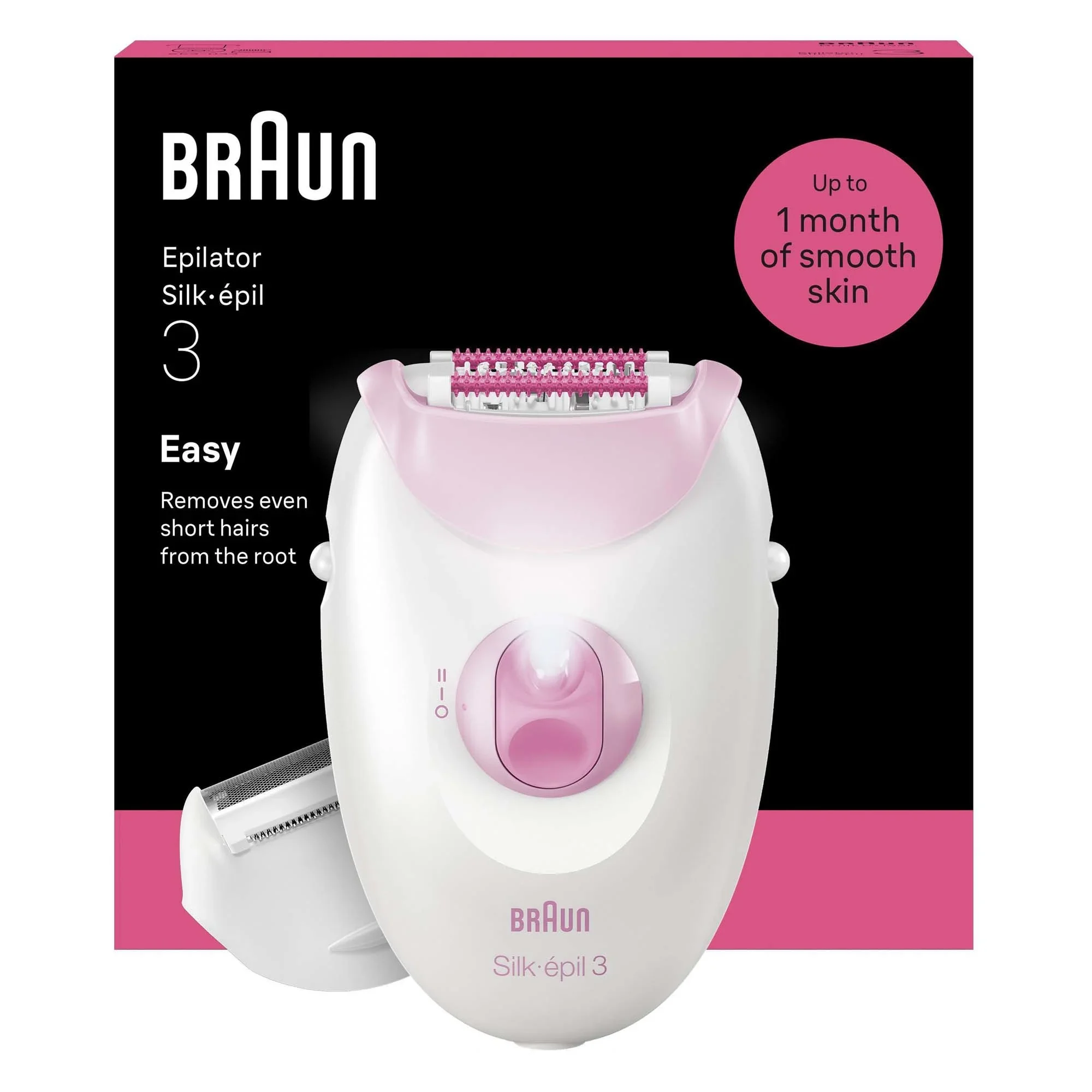 Braun Silk-épil 3 Epilator 3-031 Rosa - Epilator