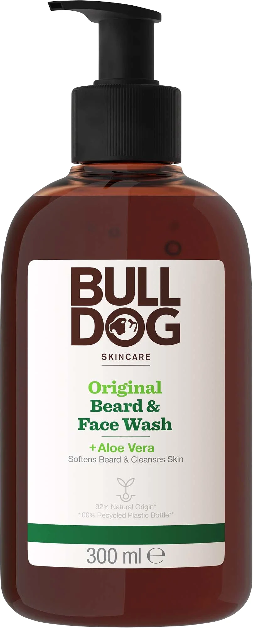 Bulldog Original Beard & Face Wash 300 ml - Skäggolja & mustaschvax