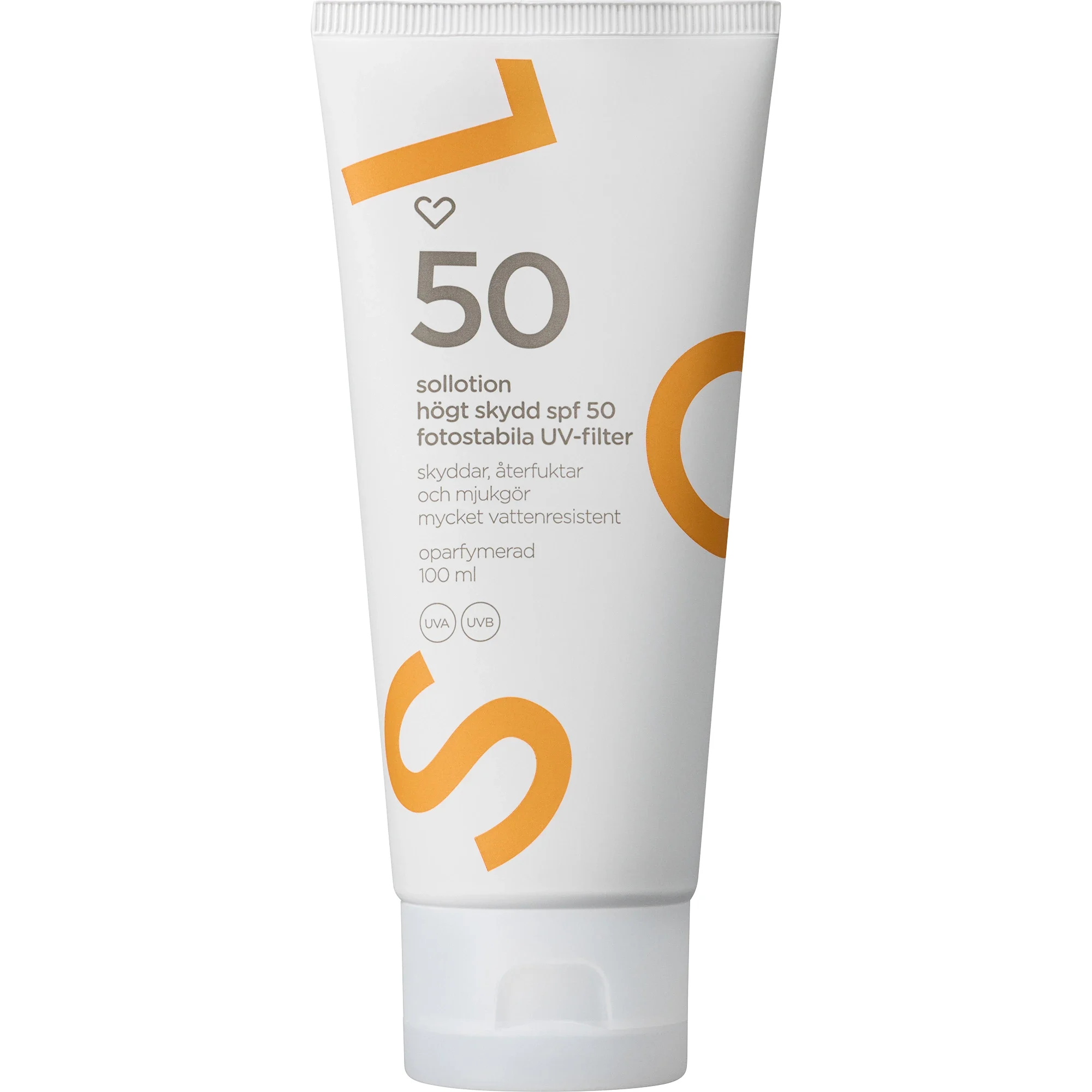 Hjärtats Sollotion SPF 50, 100 ml - Solkräm & Solskydd
