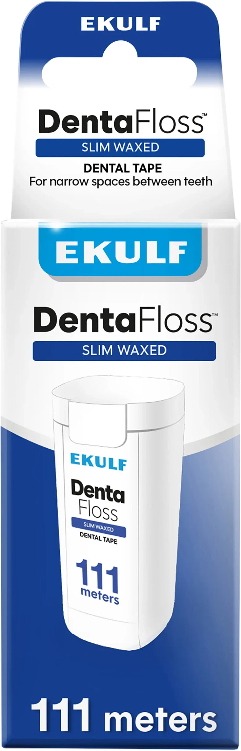 EKULF DentaFloss Slim Waxed 111 m - Tandtråd