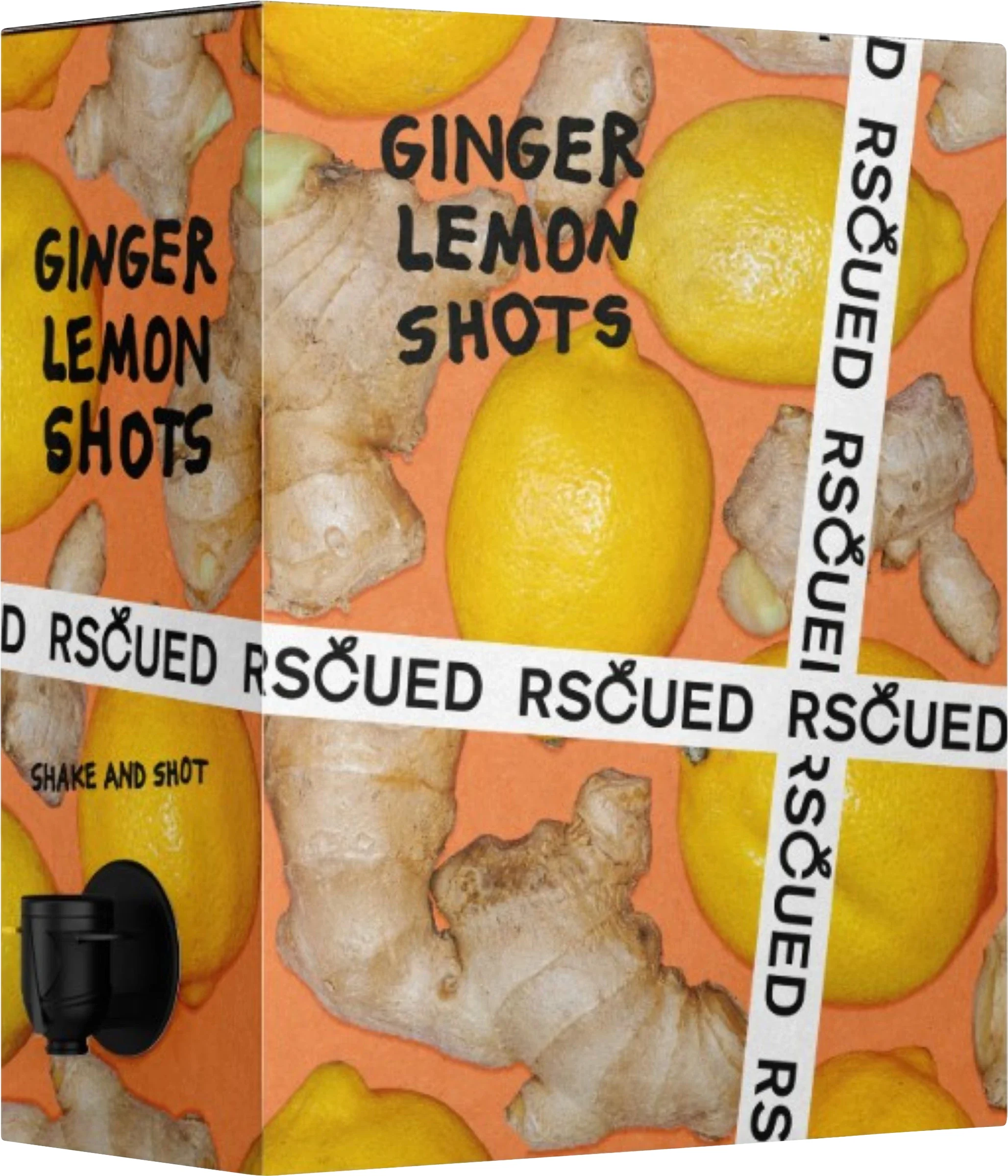 RSCUED Ginger Lemon Shots 3 liter - Drycker & shakes