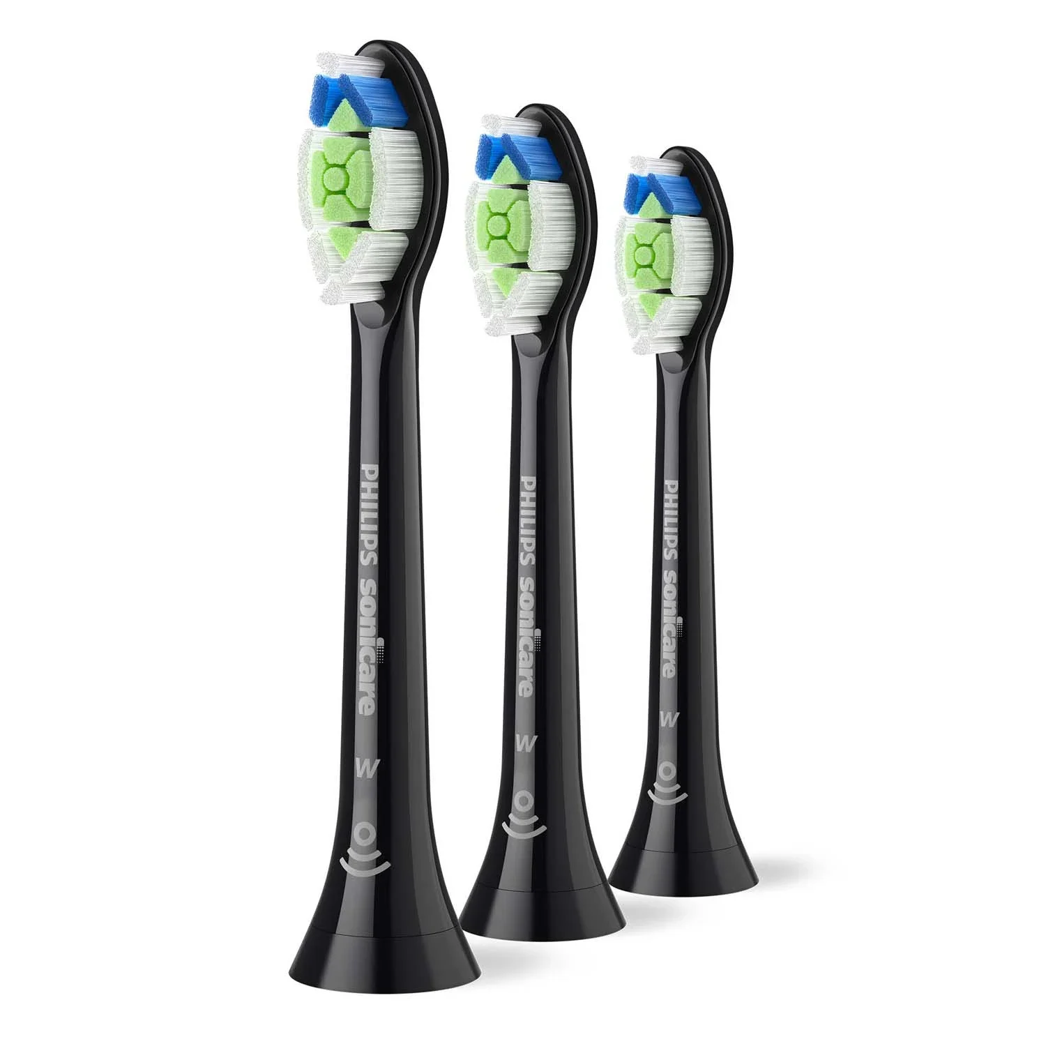 Philips Sonicare W2 Optimal White Borsthuvuden Svarta 3-pack - Tandborsthuvuden