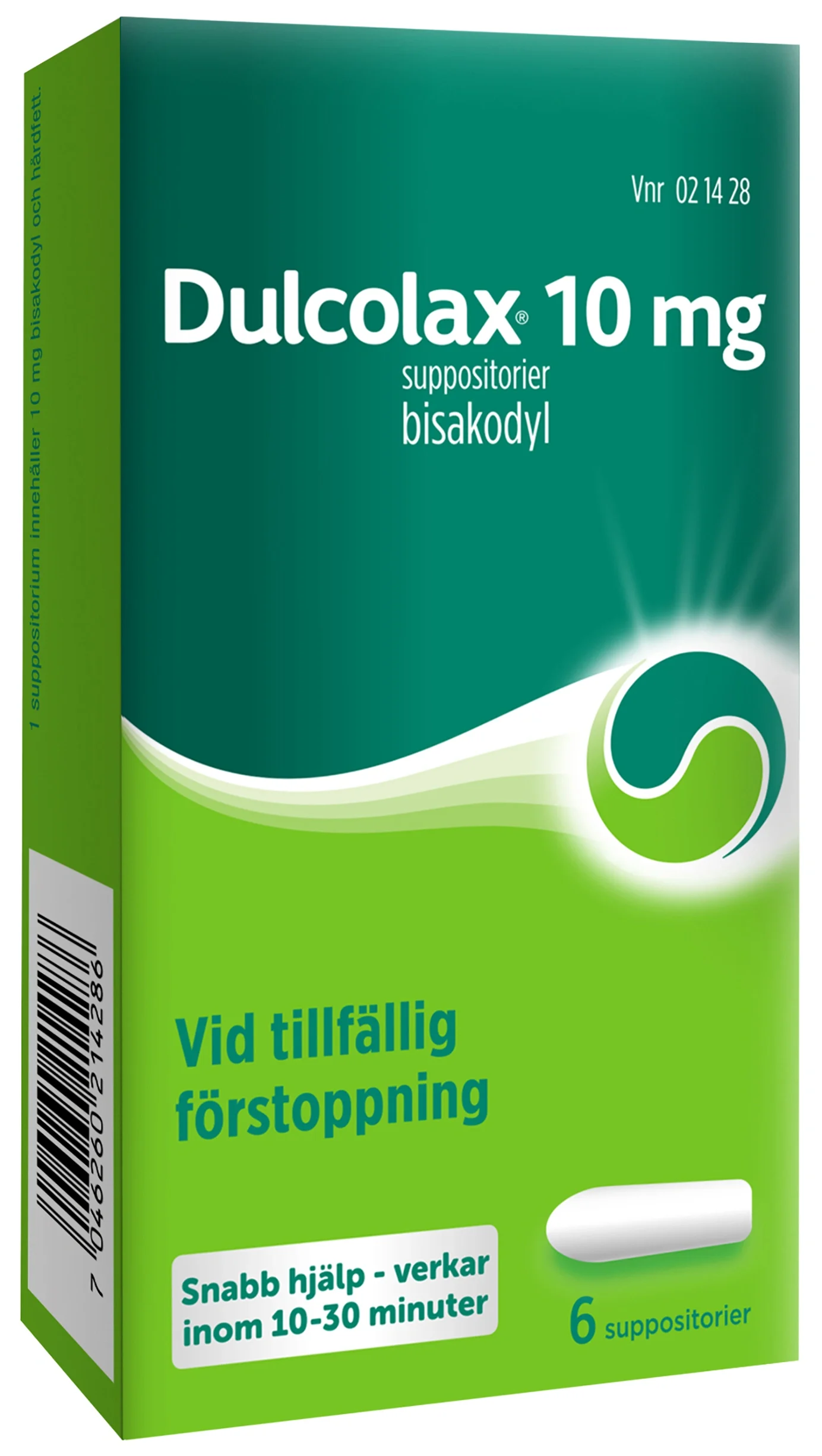 Dulcolax suppositorium 10 mg 6 st - Förstoppning & hård mage