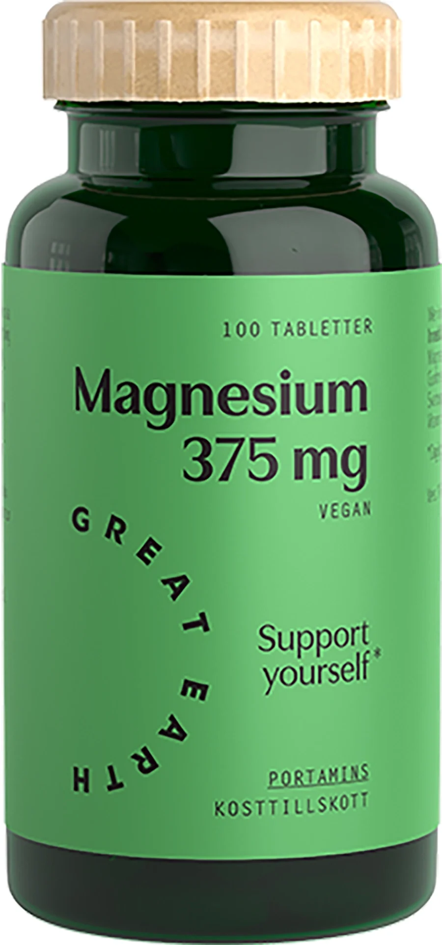 Great Earth Magnesium 375 mg 100 tabletter - Magnesium