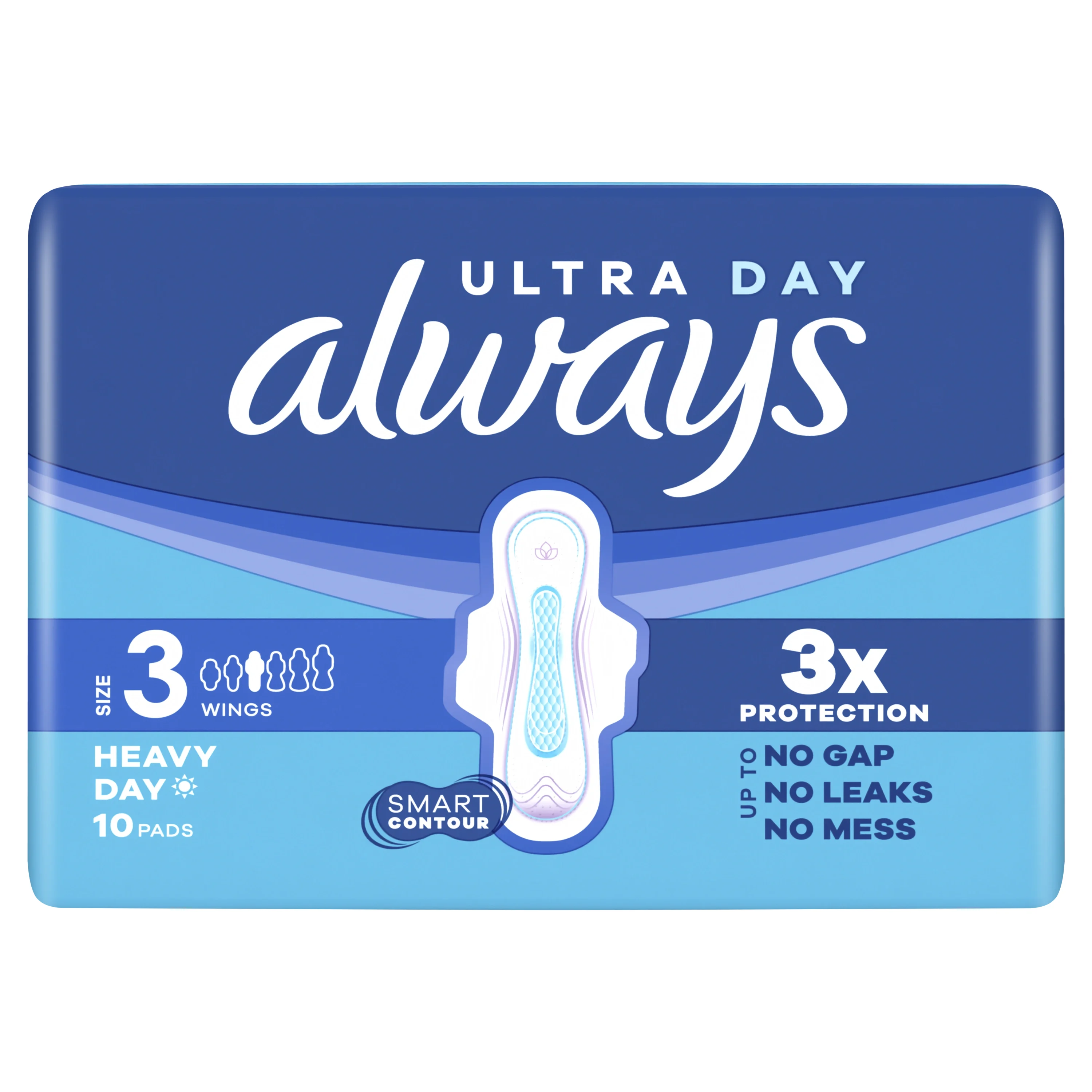 Always Ultra Day & Night Bindor Stl 3 Med Vingar 10 st - Nattbindor