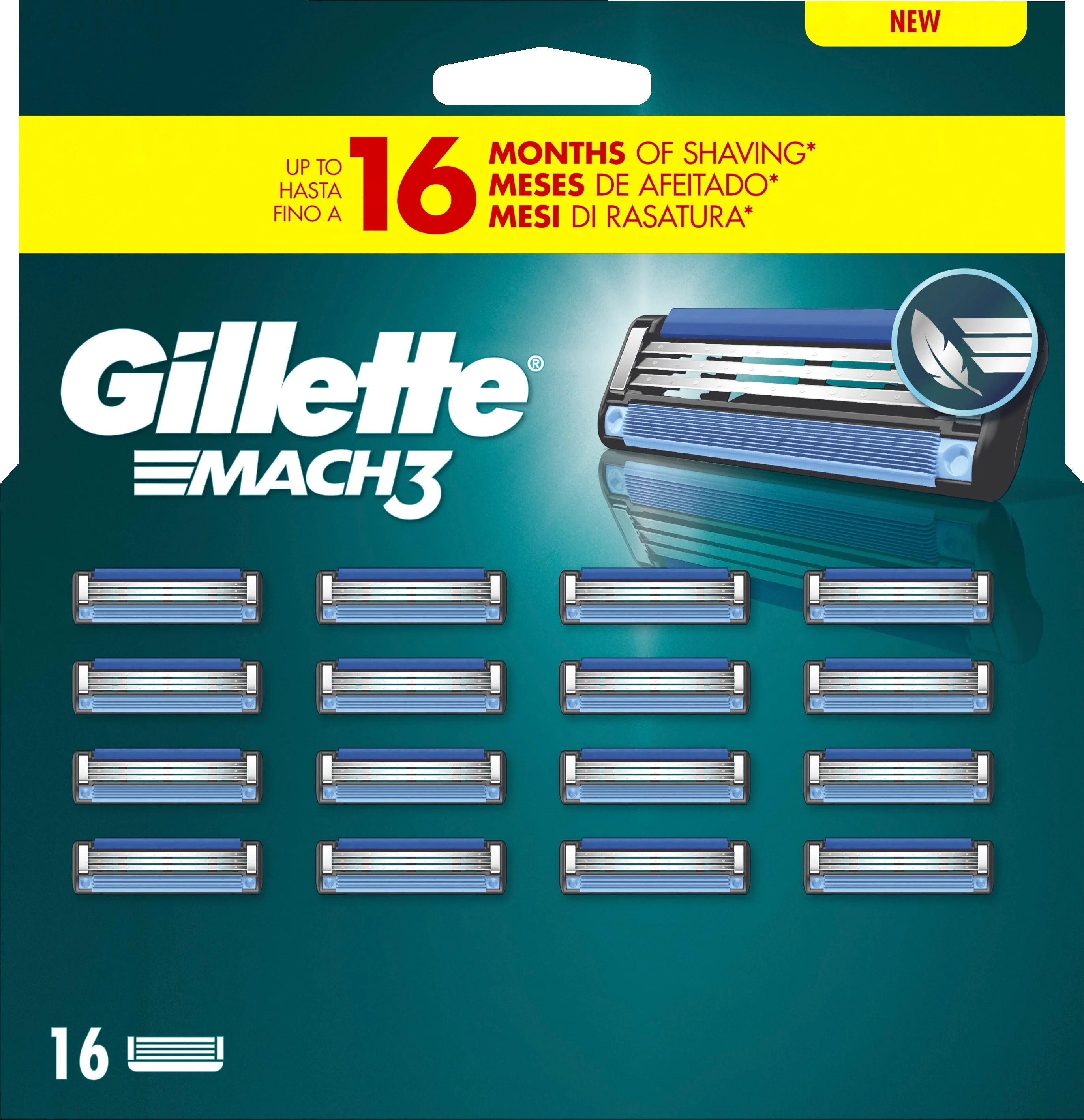 Gillette Mach3 Rakblad 16 st - Rakblad