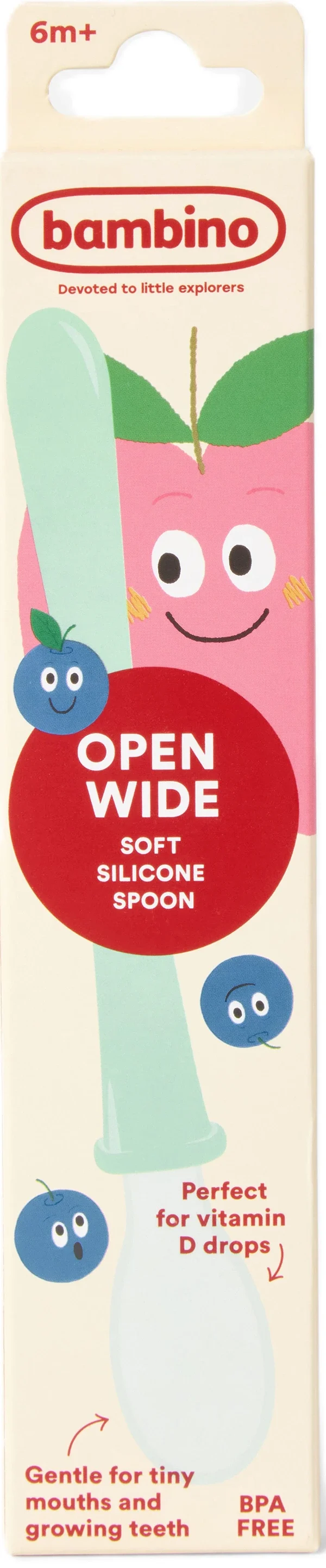 Bambino Open Wide Soft Silicone Spoon