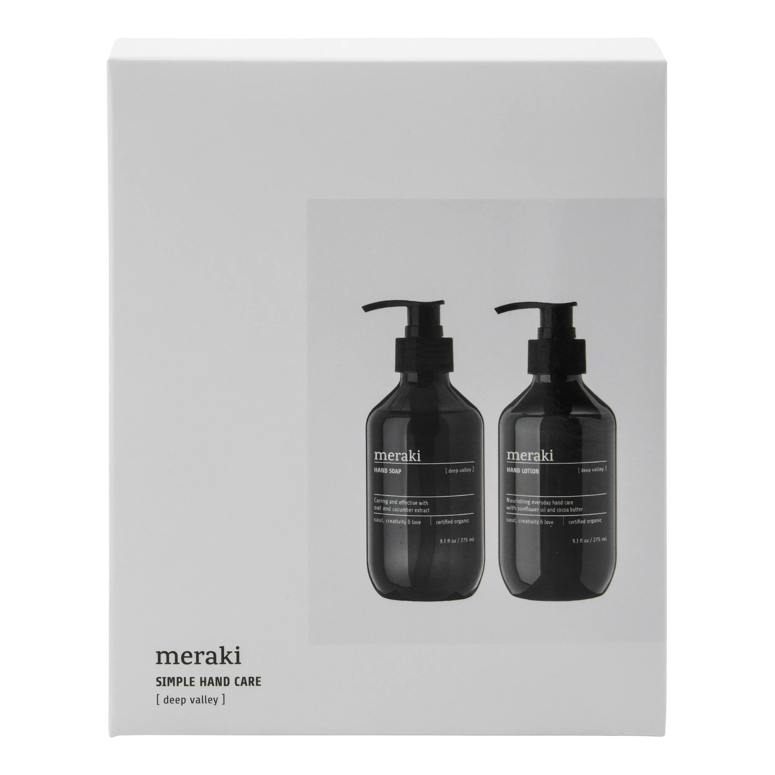 Meraki Presentask Deep Valley Simple Hand Care 2 x 275 ml - Presentbox hudvård